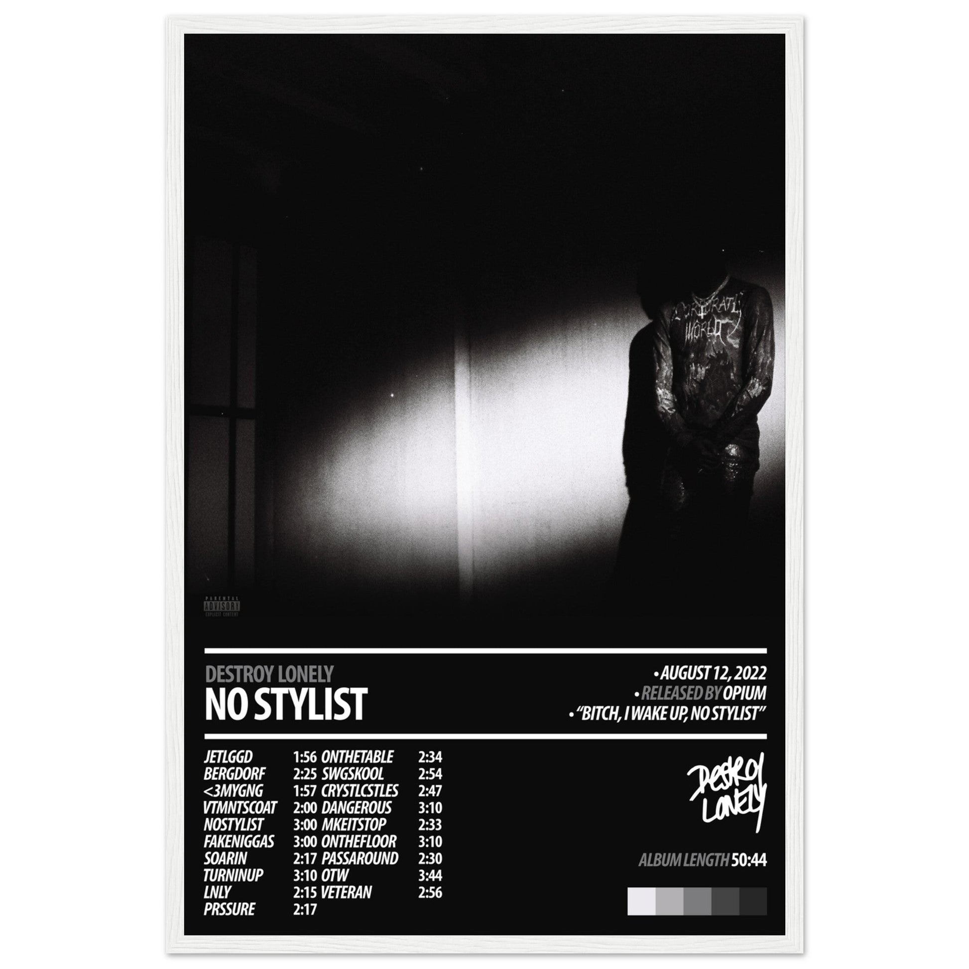 DESTROY LONELY Album Poster | No Stylist - ChordPrints