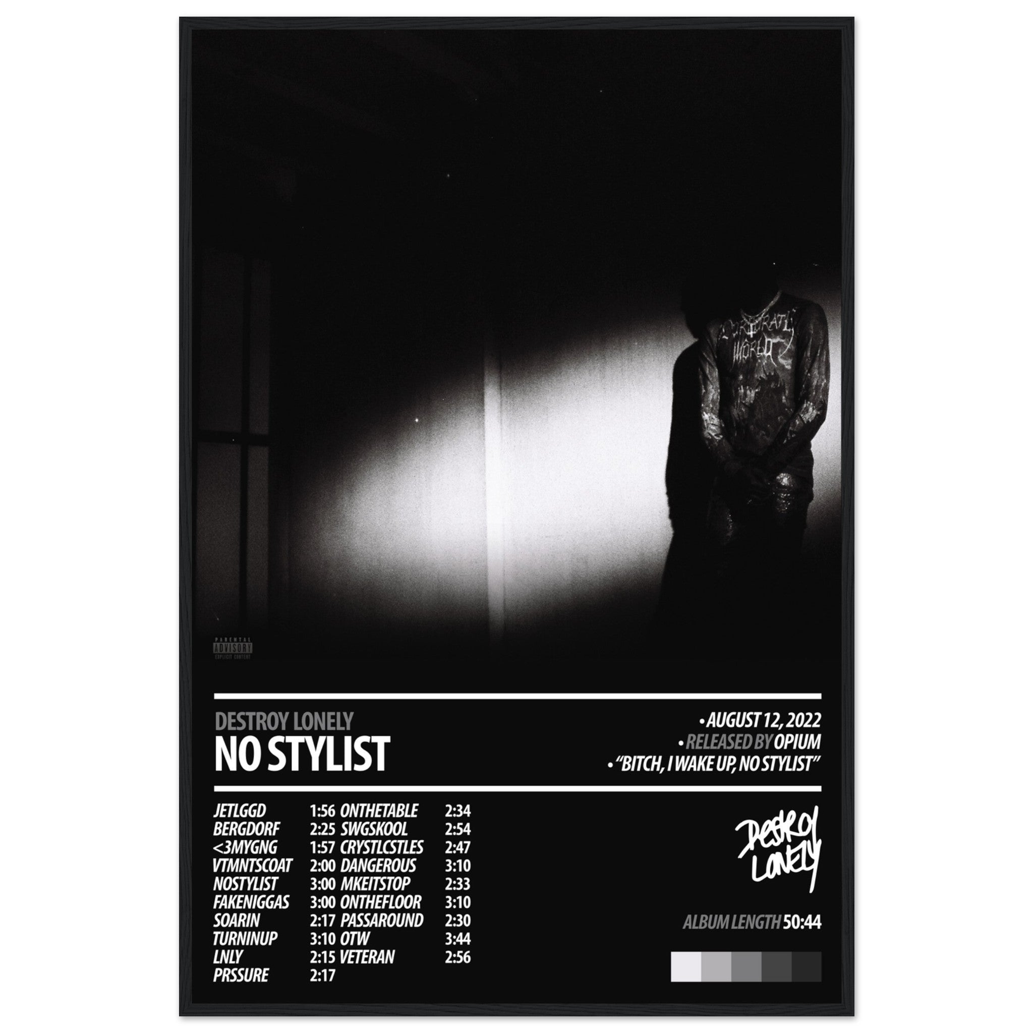 【額縁付き】 NO STYLIST Destroy Lonely A2ポスター DESTROY LONELY Album Poster | No Stylist – ChordPrints
