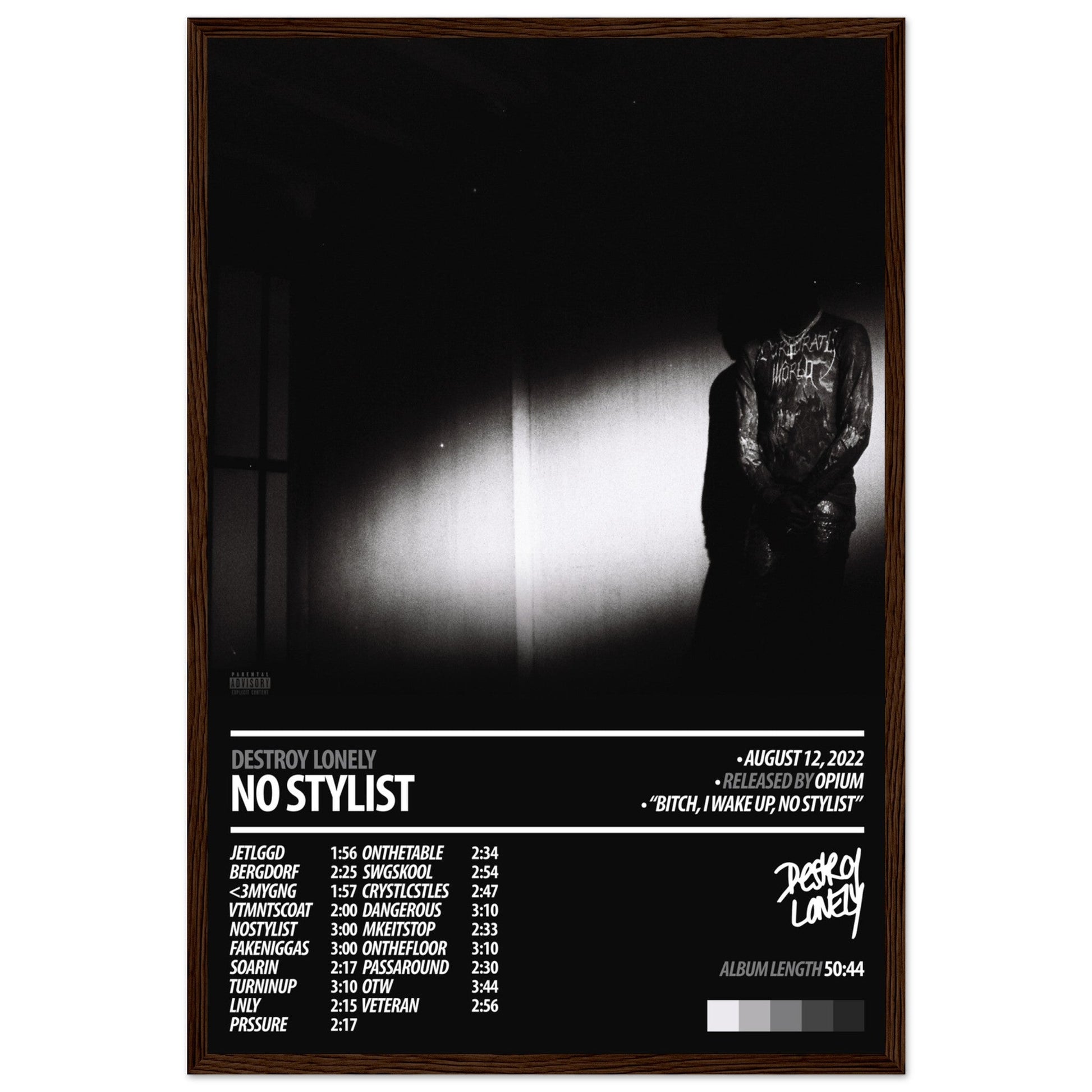 DESTROY LONELY Album Poster | No Stylist - ChordPrints