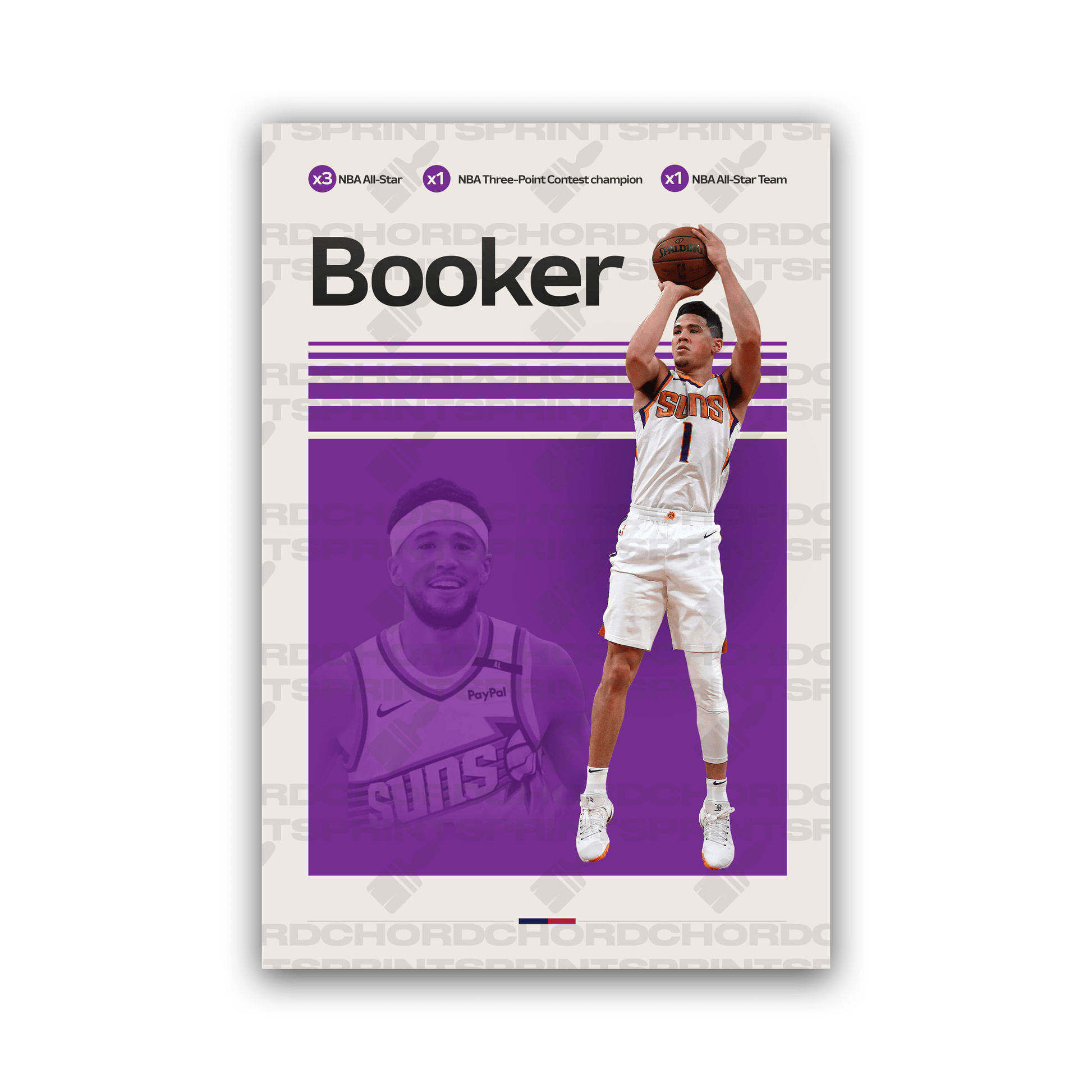DEVIN BOOKER | BASKETBALL POSTER - ChordPrints