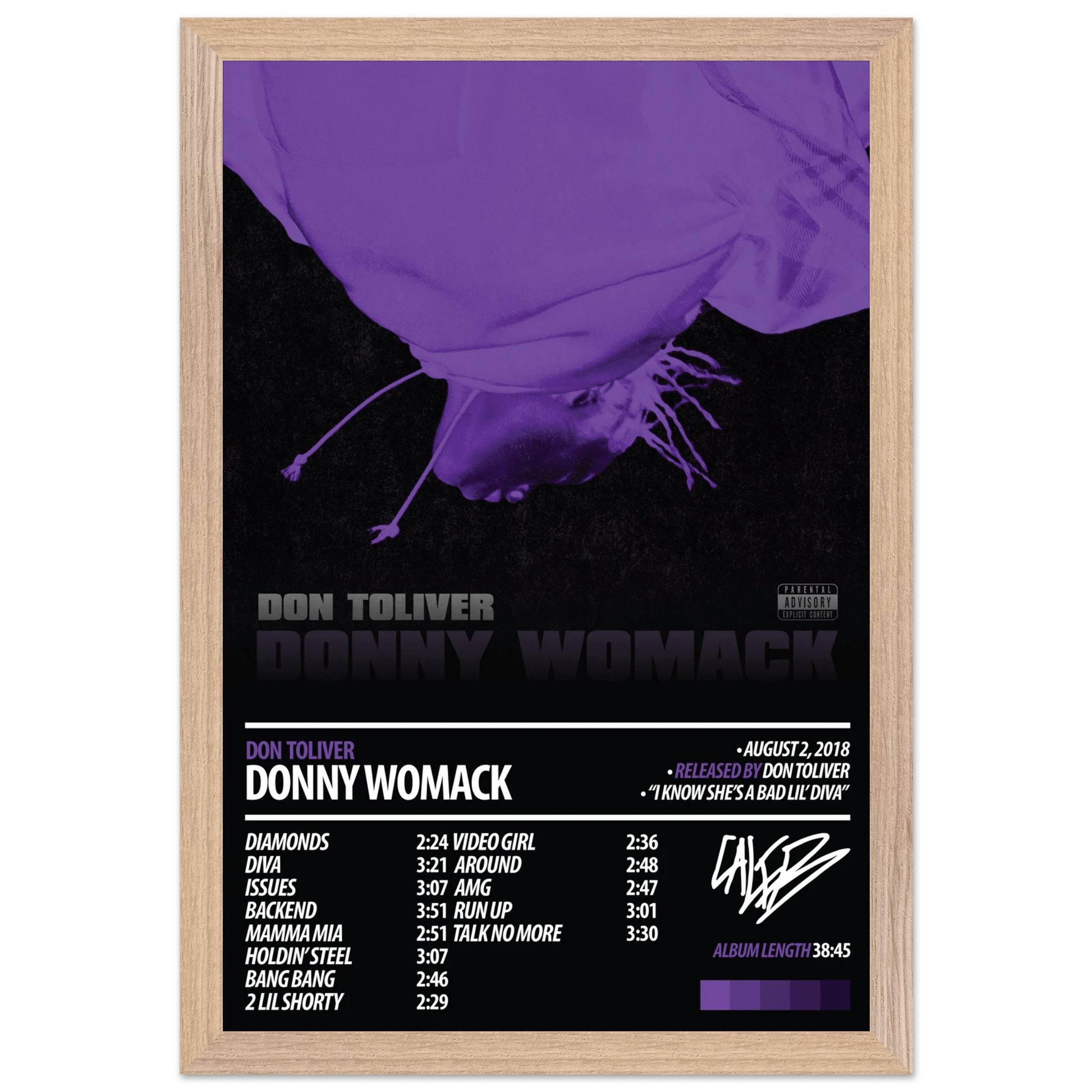 DON TOLIVER Album Poster | Donny Womack - ChordPrints