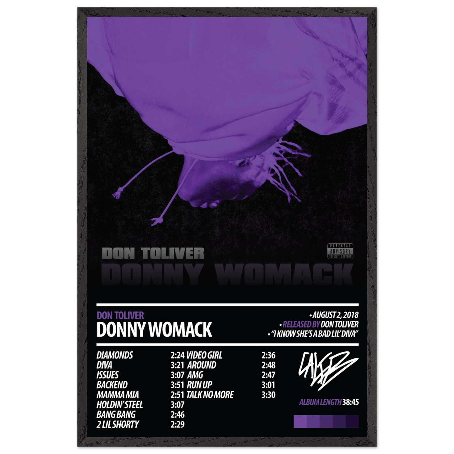 DON TOLIVER Album Poster | Donny Womack - ChordPrints