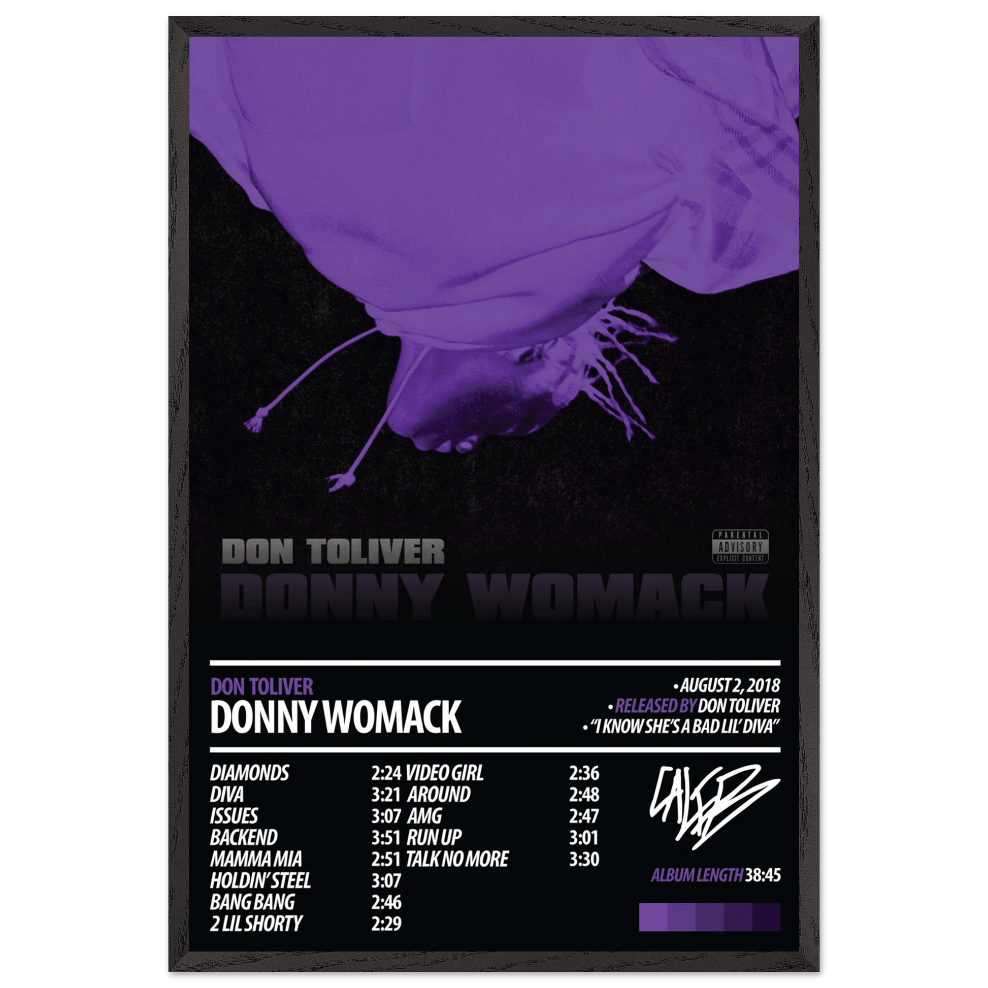 DON TOLIVER Album Poster | Donny Womack - ChordPrints