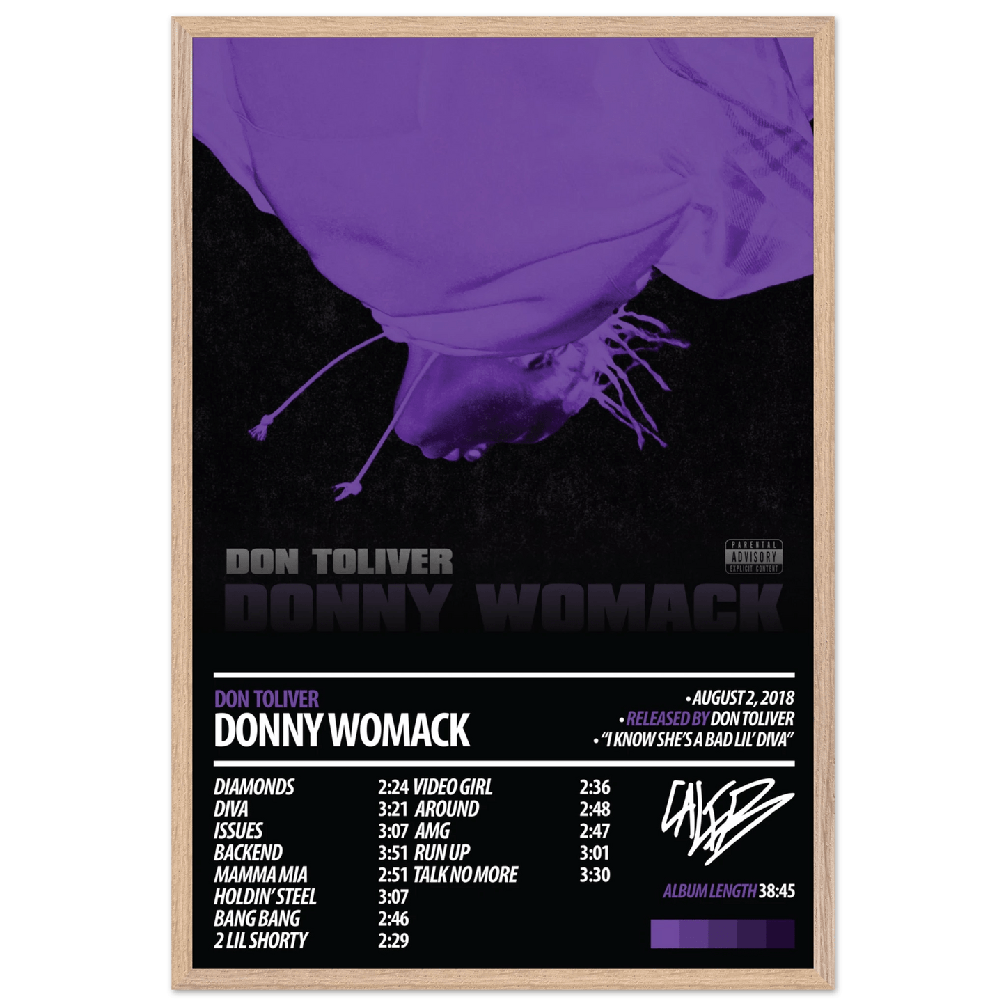 DON TOLIVER Album Poster | Donny Womack - ChordPrints