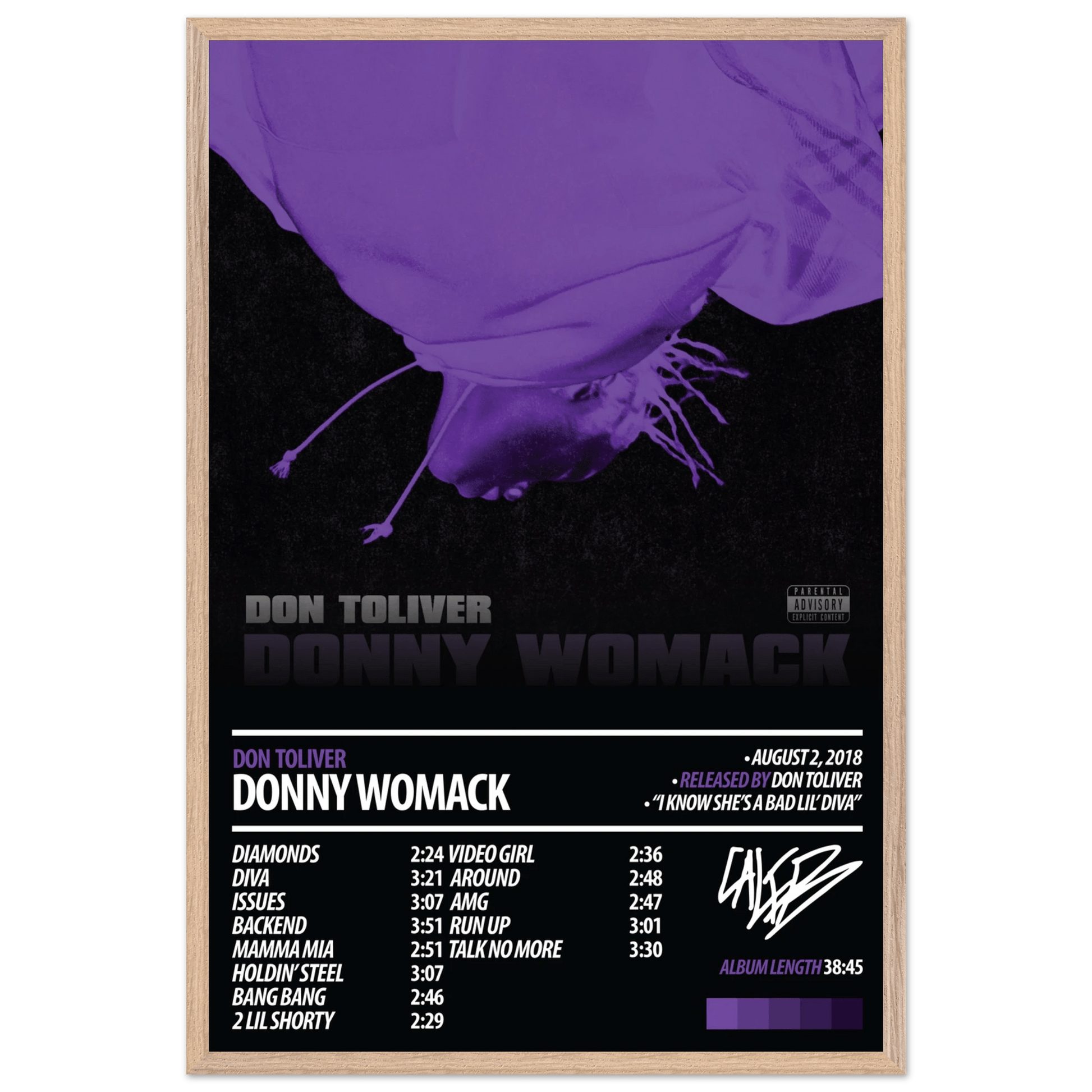 DON TOLIVER Album Poster | Donny Womack - ChordPrints
