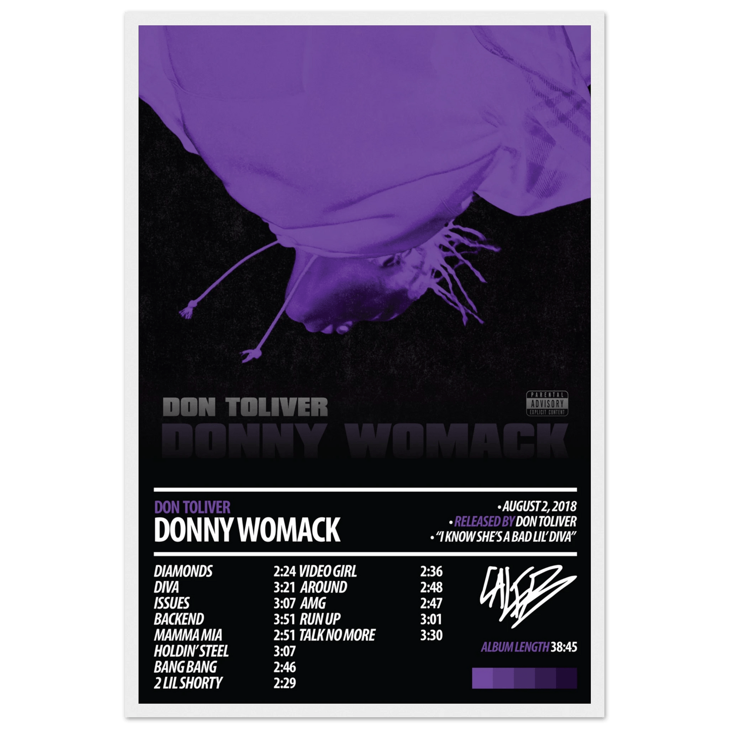 DON TOLIVER Album Poster | Donny Womack - ChordPrints
