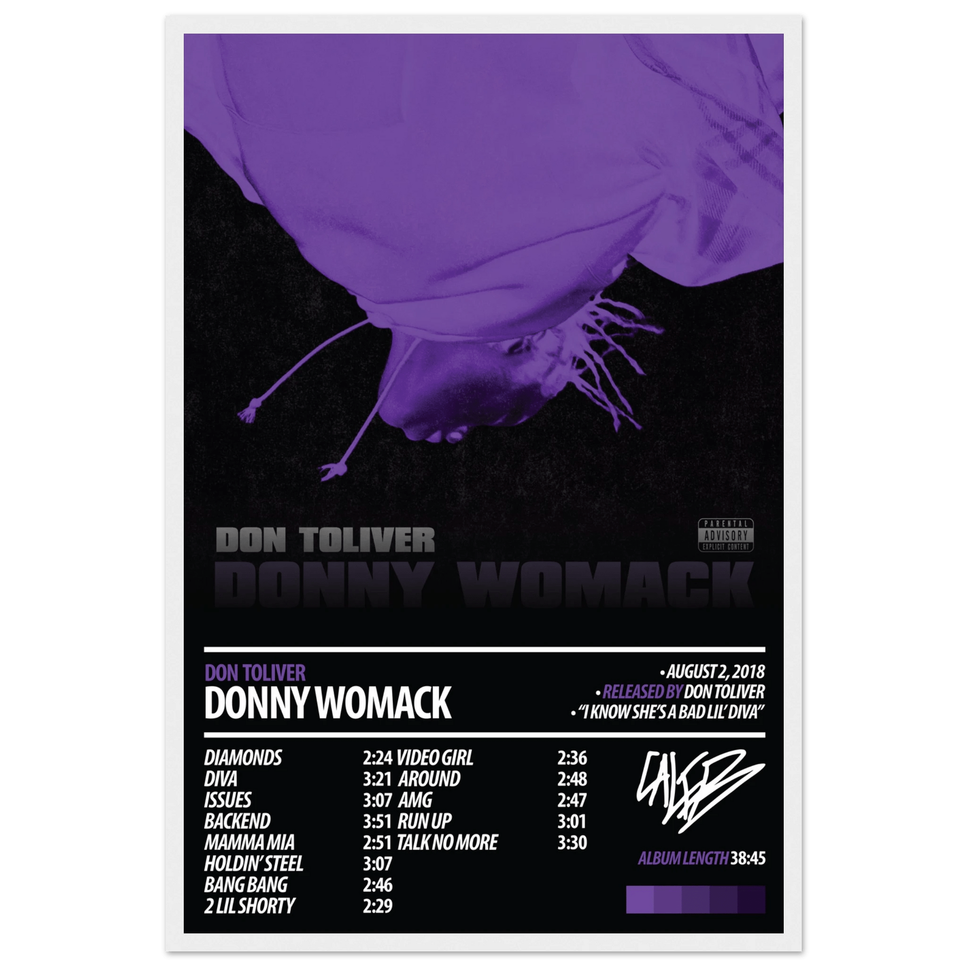 DON TOLIVER Album Poster | Donny Womack - ChordPrints