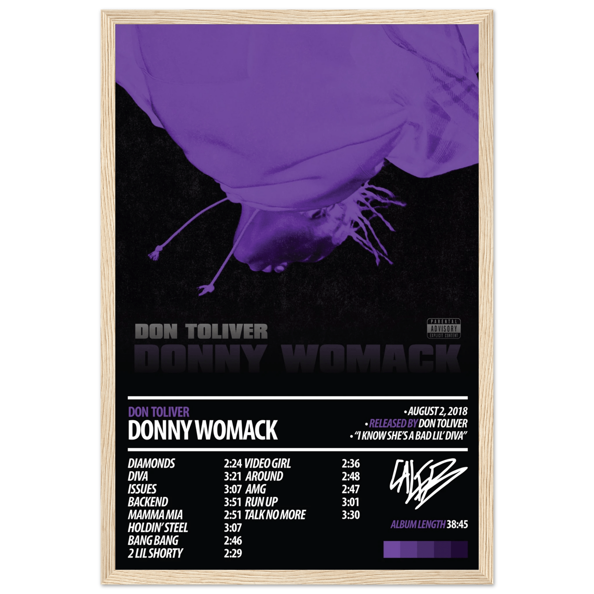 DON TOLIVER Album Poster | Donny Womack - ChordPrints