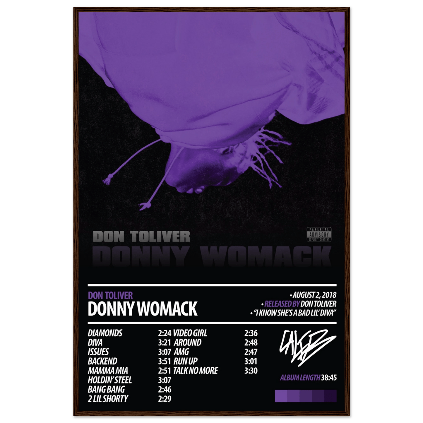DON TOLIVER Album Poster | Donny Womack - ChordPrints