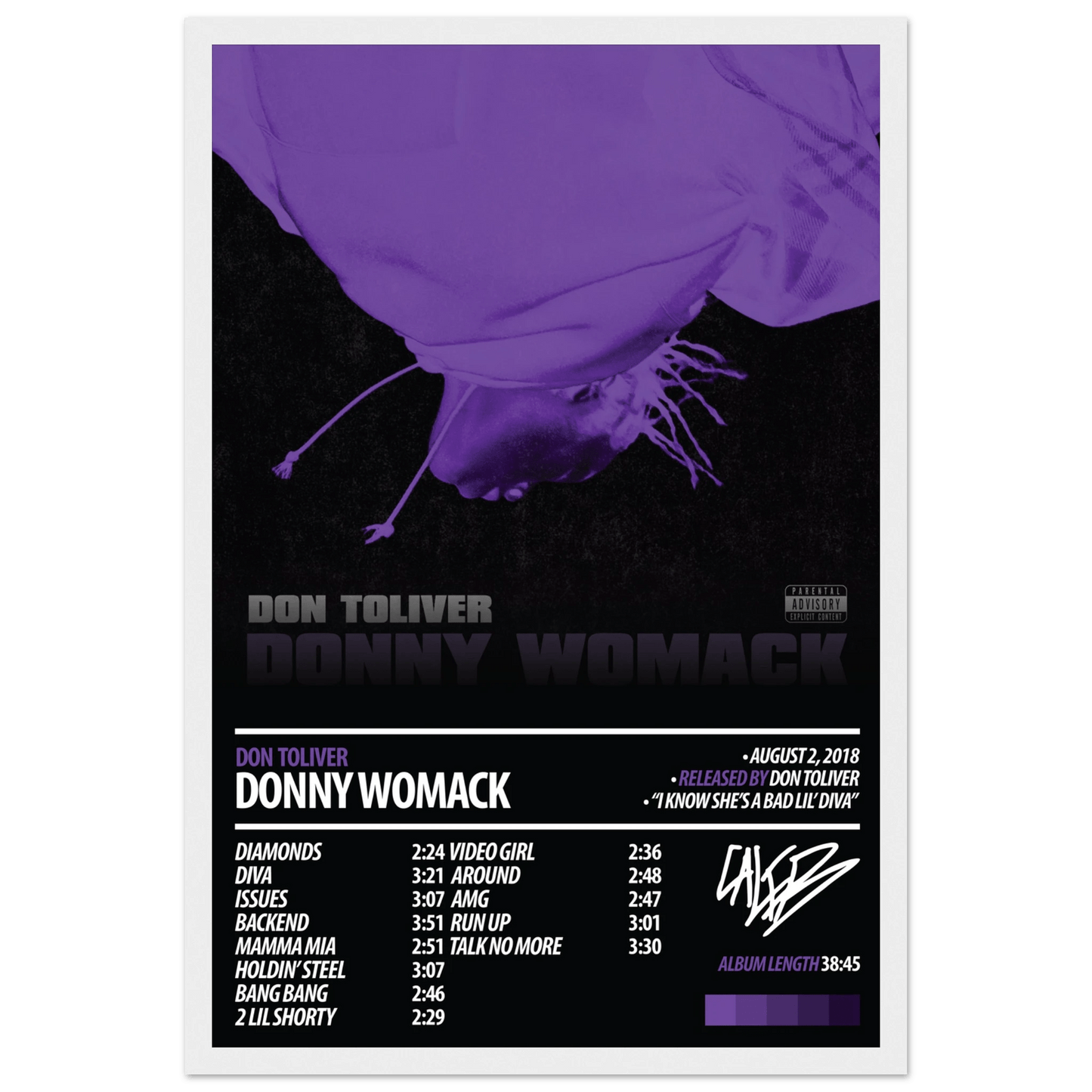 DON TOLIVER Album Poster | Donny Womack - ChordPrints