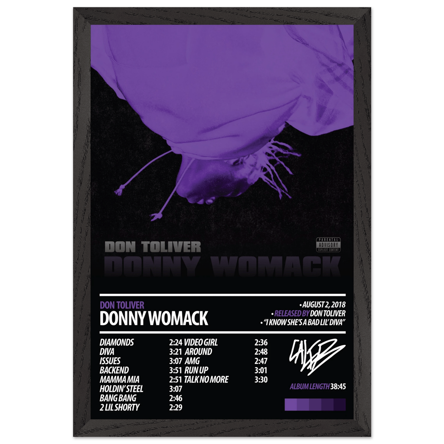 DON TOLIVER Album Poster | Donny Womack - ChordPrints
