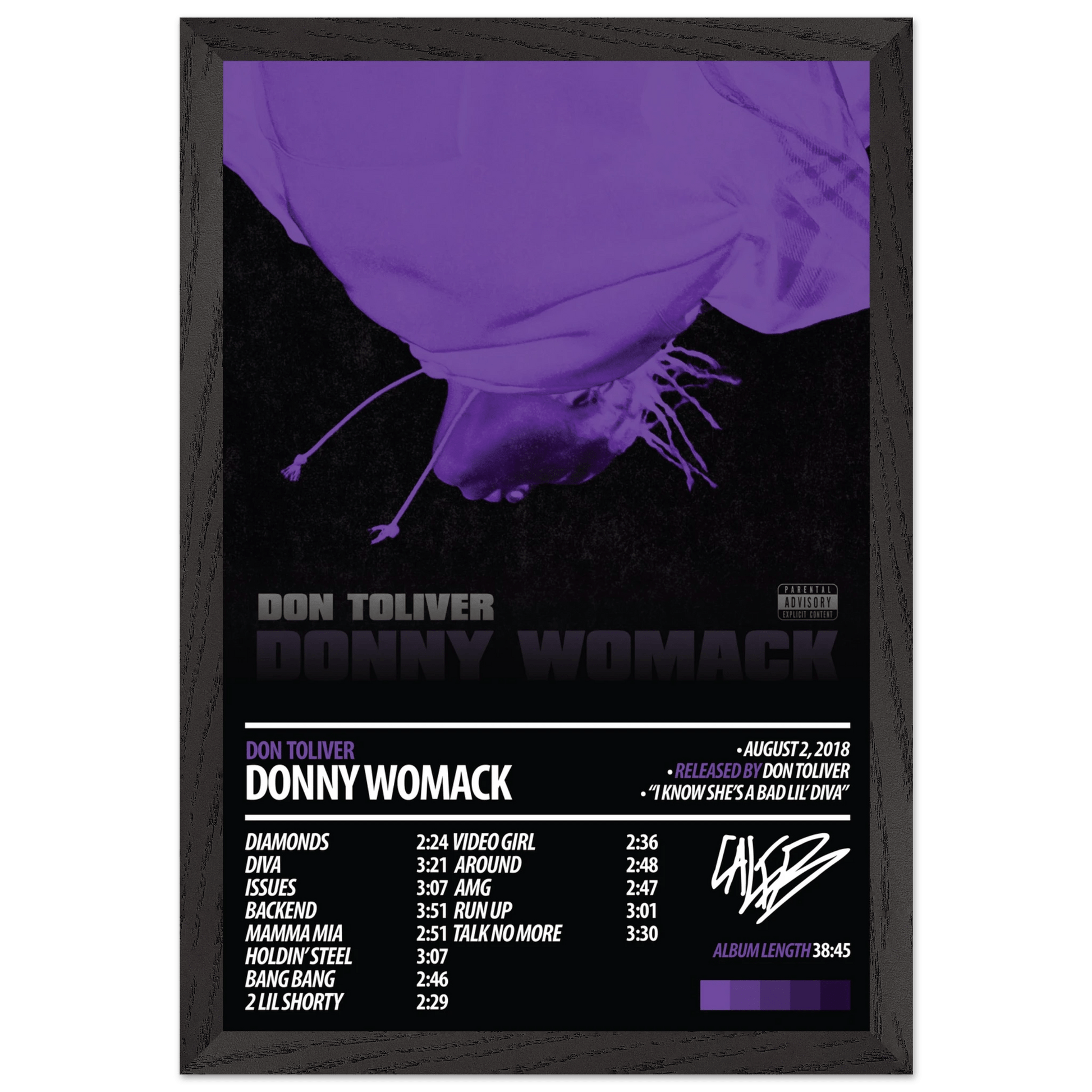DON TOLIVER Album Poster | Donny Womack - ChordPrints