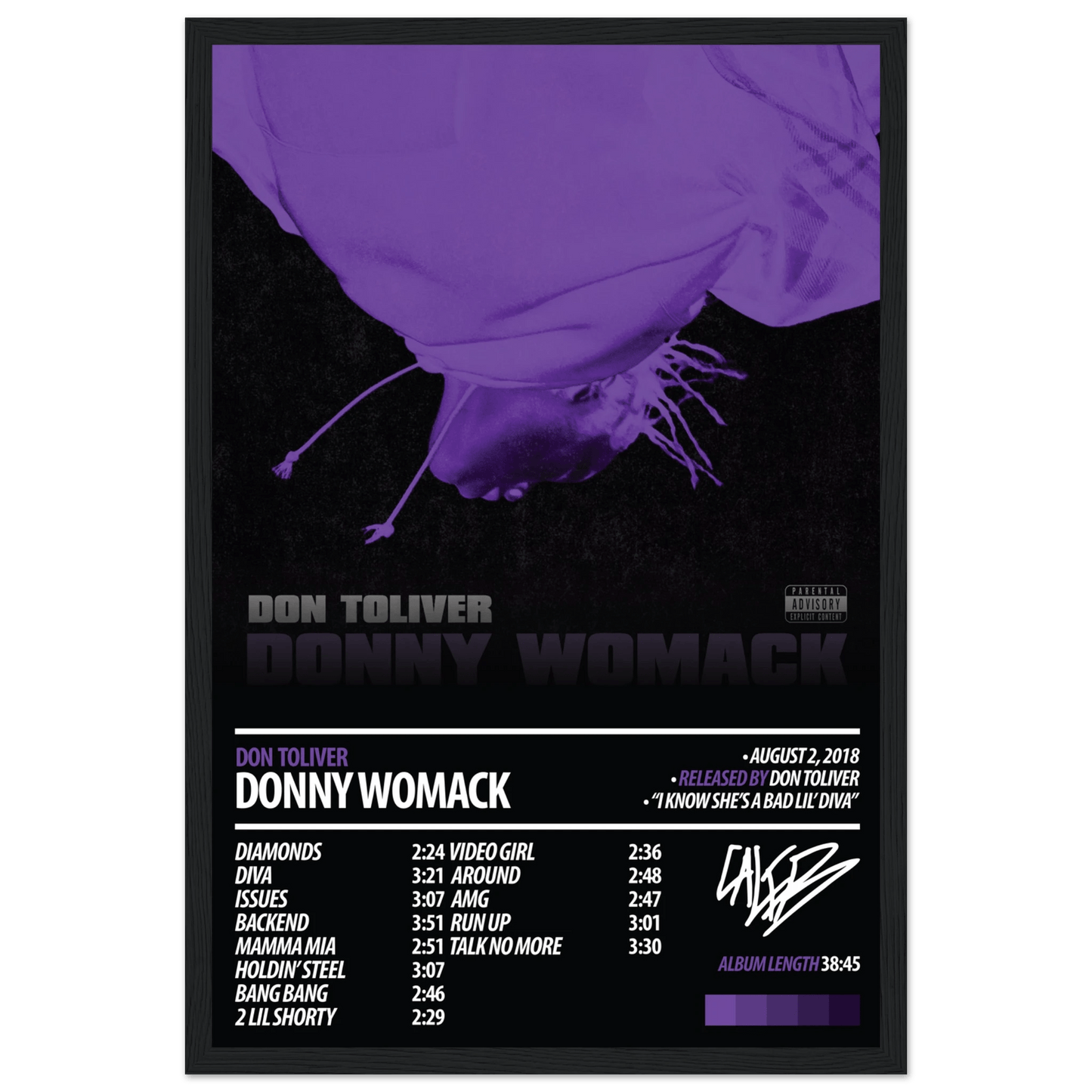 DON TOLIVER Album Poster | Donny Womack - ChordPrints