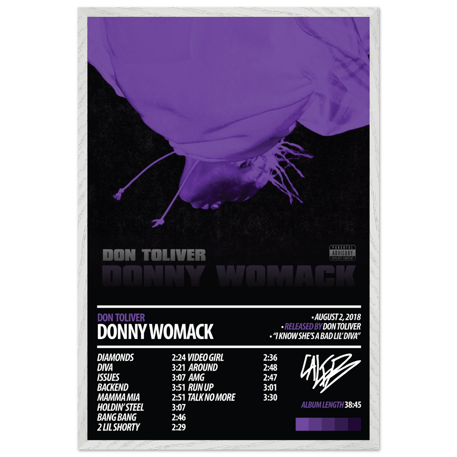 DON TOLIVER Album Poster | Donny Womack - ChordPrints