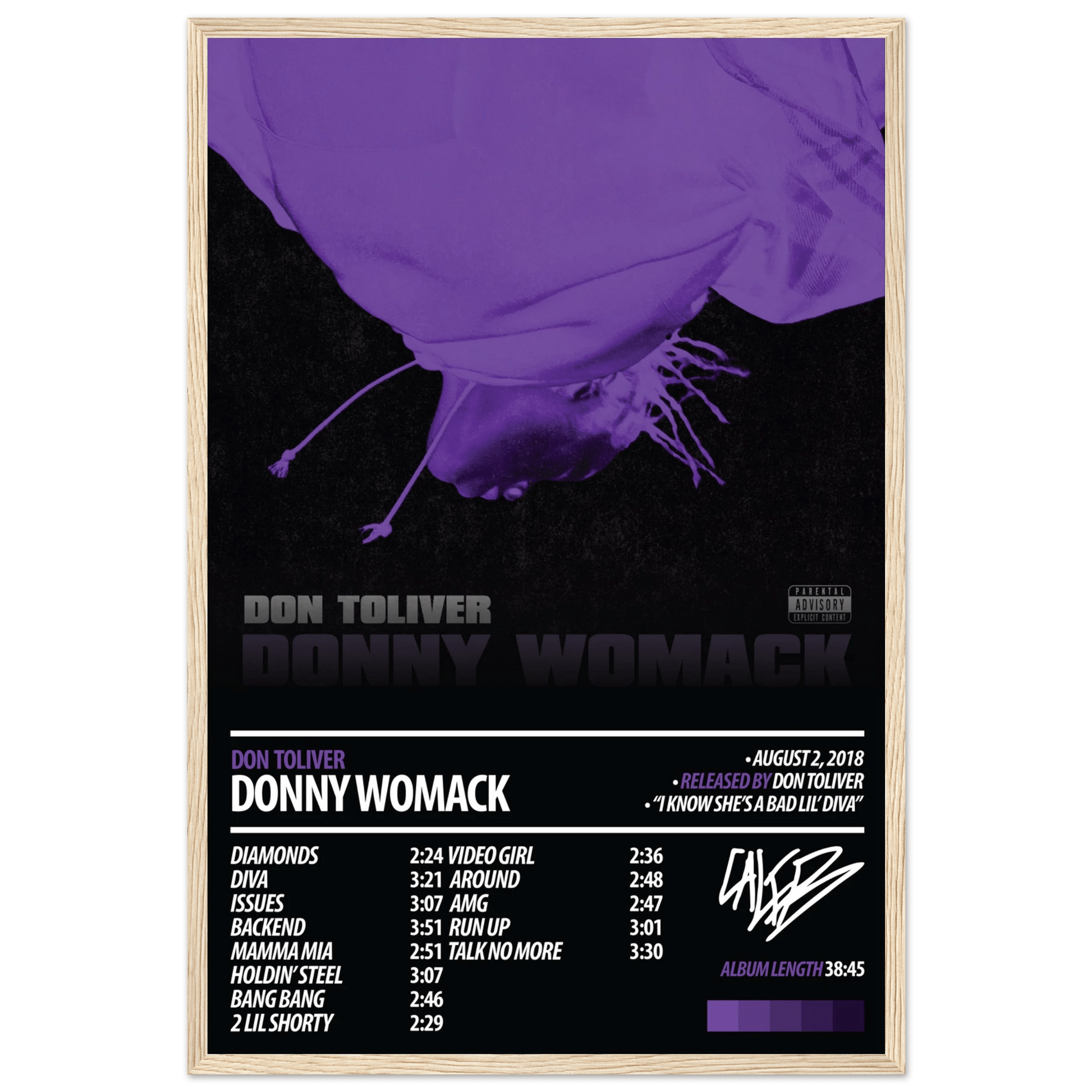 DON TOLIVER Album Poster | Donny Womack - ChordPrints