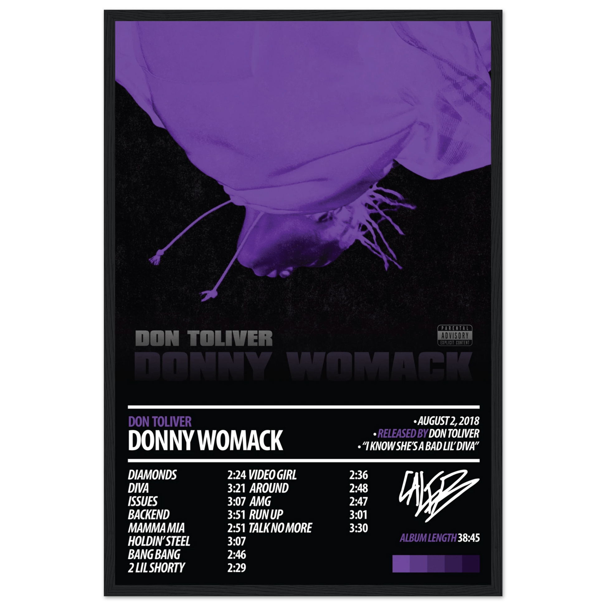 DON TOLIVER Album Poster | Donny Womack - ChordPrints