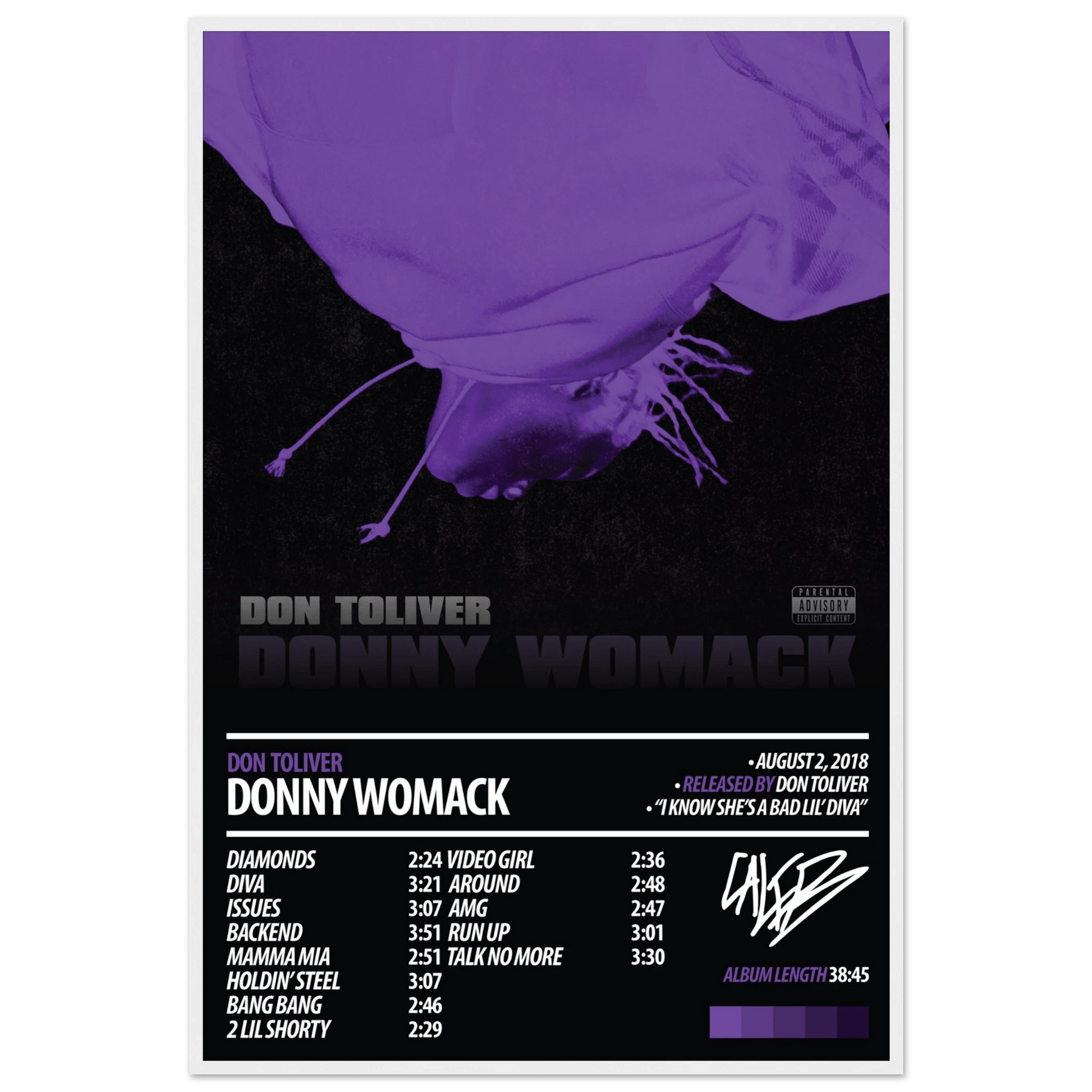 DON TOLIVER Album Poster | Donny Womack - ChordPrints