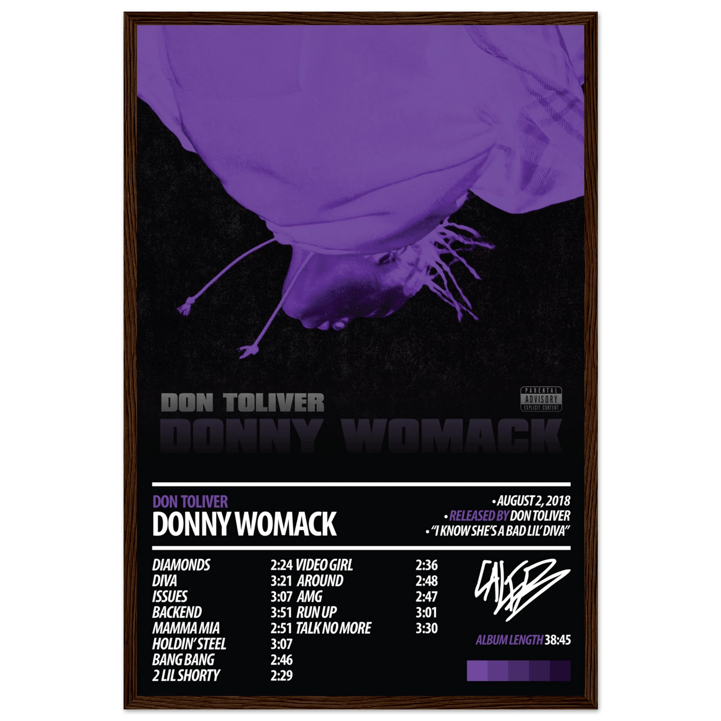 DON TOLIVER Album Poster | Donny Womack - ChordPrints