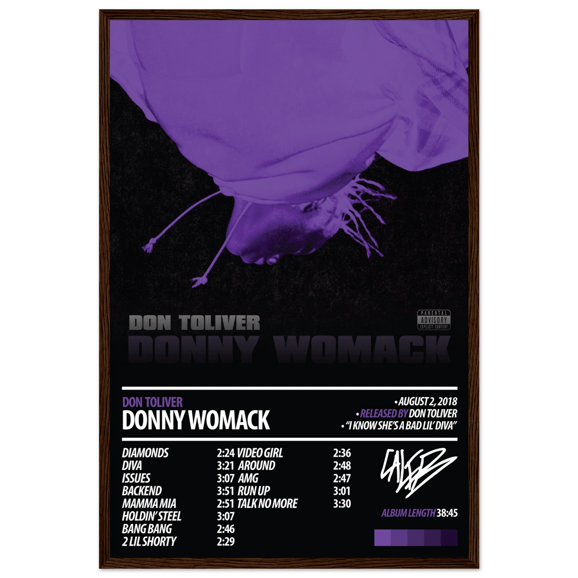 DON TOLIVER Album Poster | Donny Womack - ChordPrints