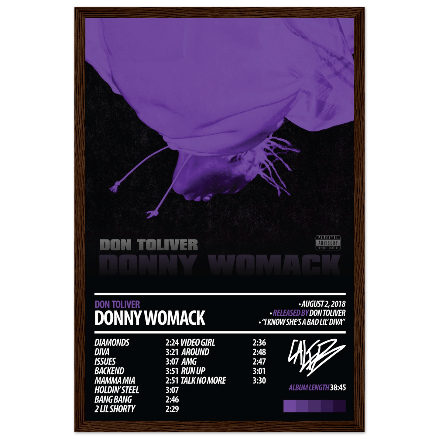 DON TOLIVER Album Poster | Donny Womack - ChordPrints