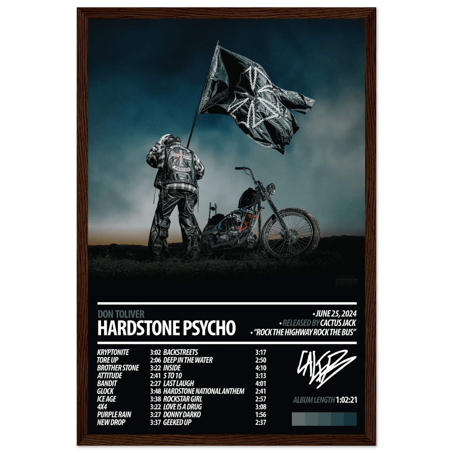 DON TOLIVER Album Poster | HARDSTONE PSYCHO - ChordPrints