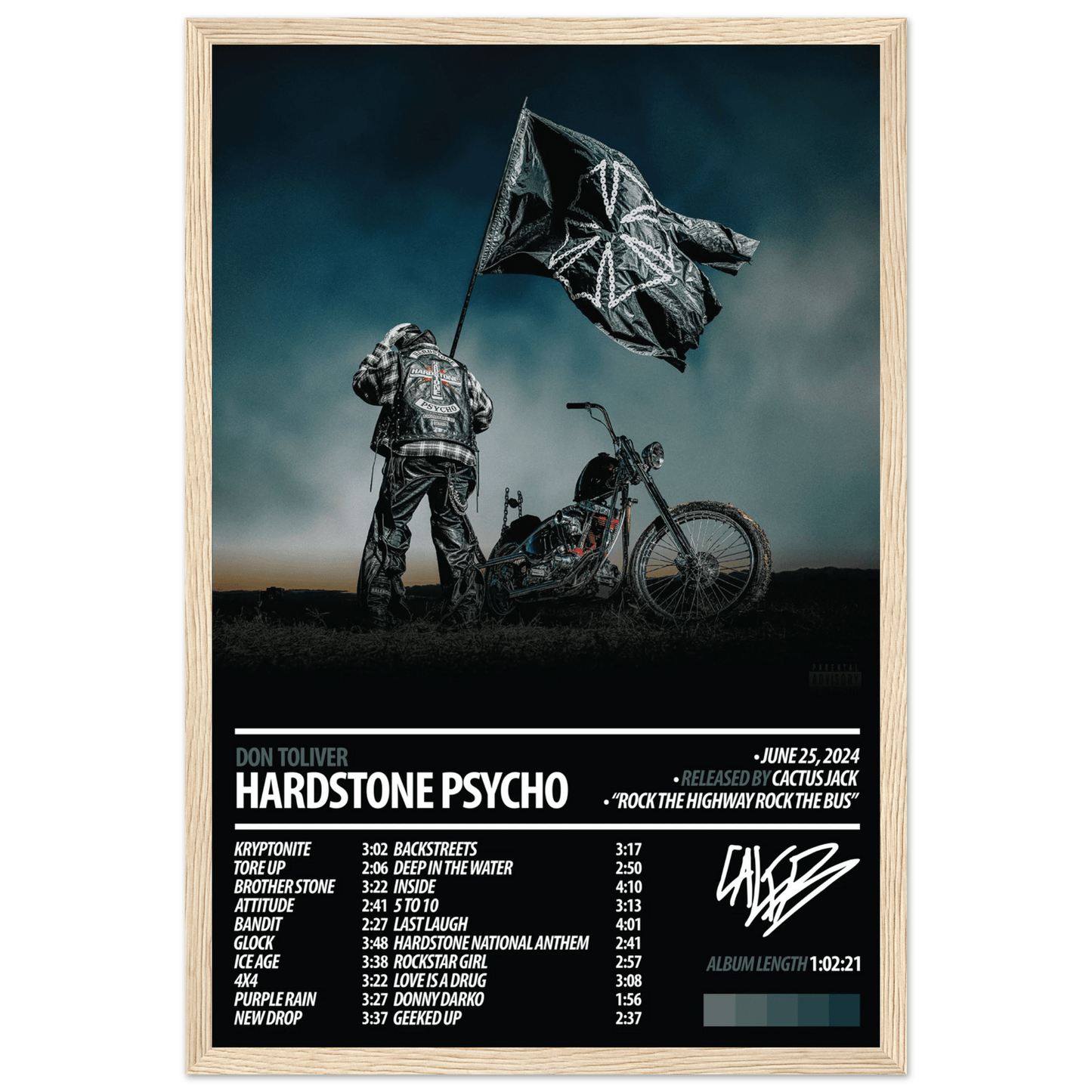 DON TOLIVER Album Poster | HARDSTONE PSYCHO - ChordPrints