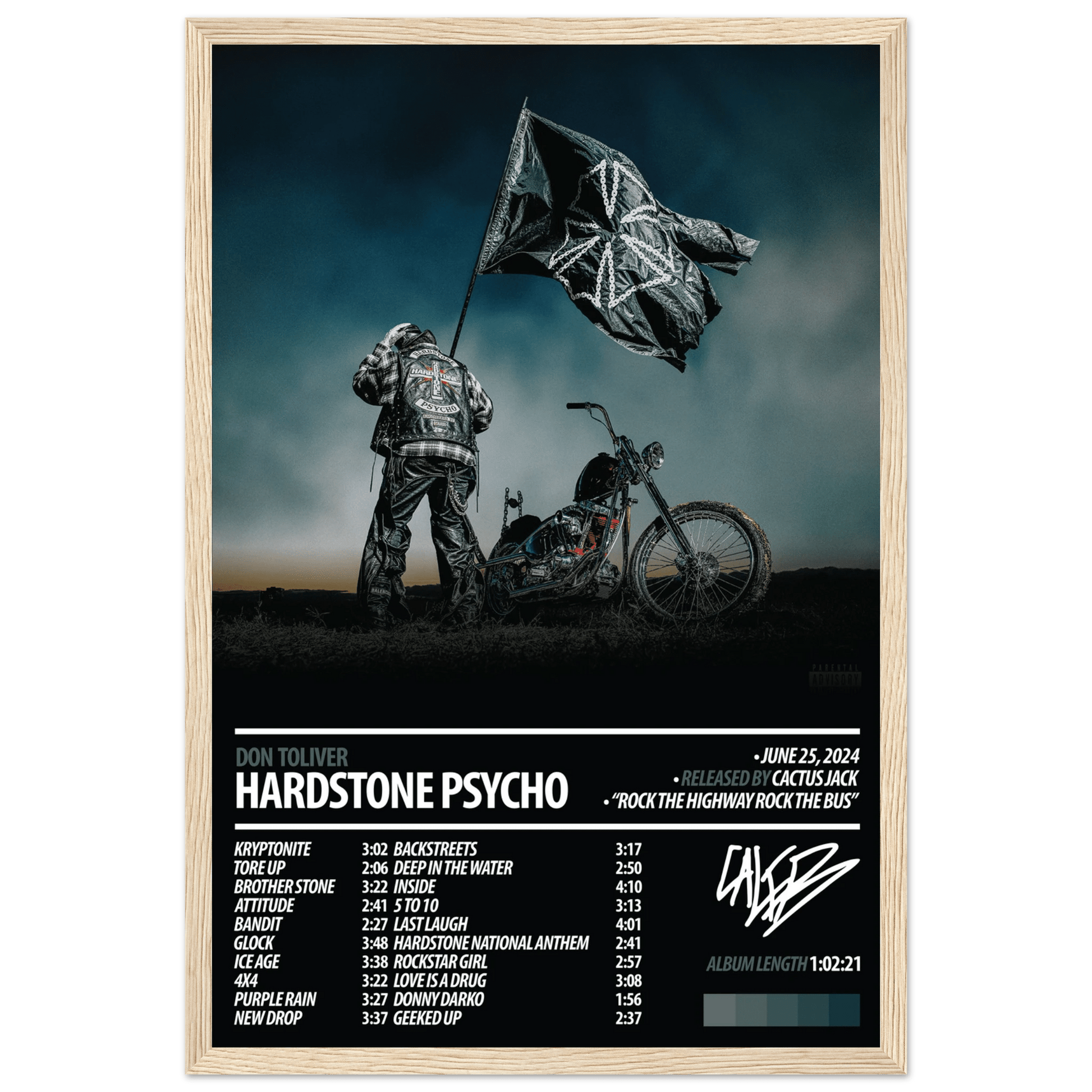 DON TOLIVER Album Poster | HARDSTONE PSYCHO - ChordPrints