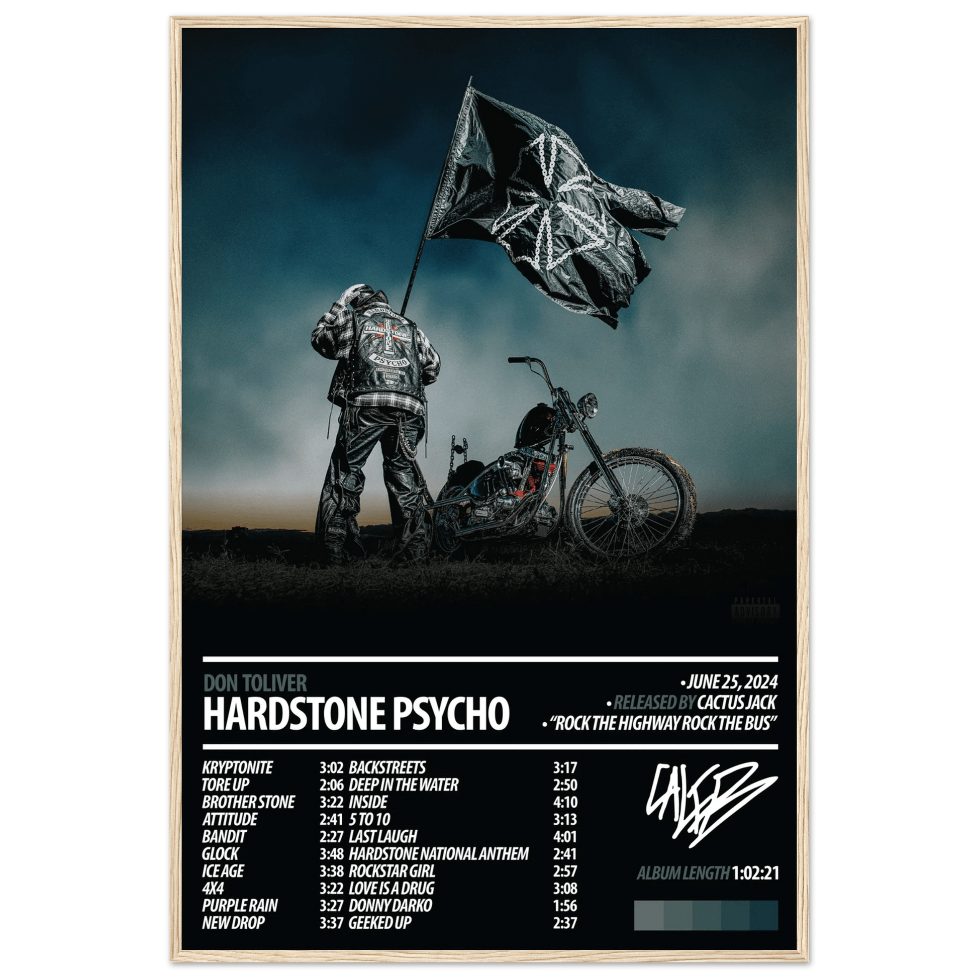 DON TOLIVER Album Poster | HARDSTONE PSYCHO - ChordPrints