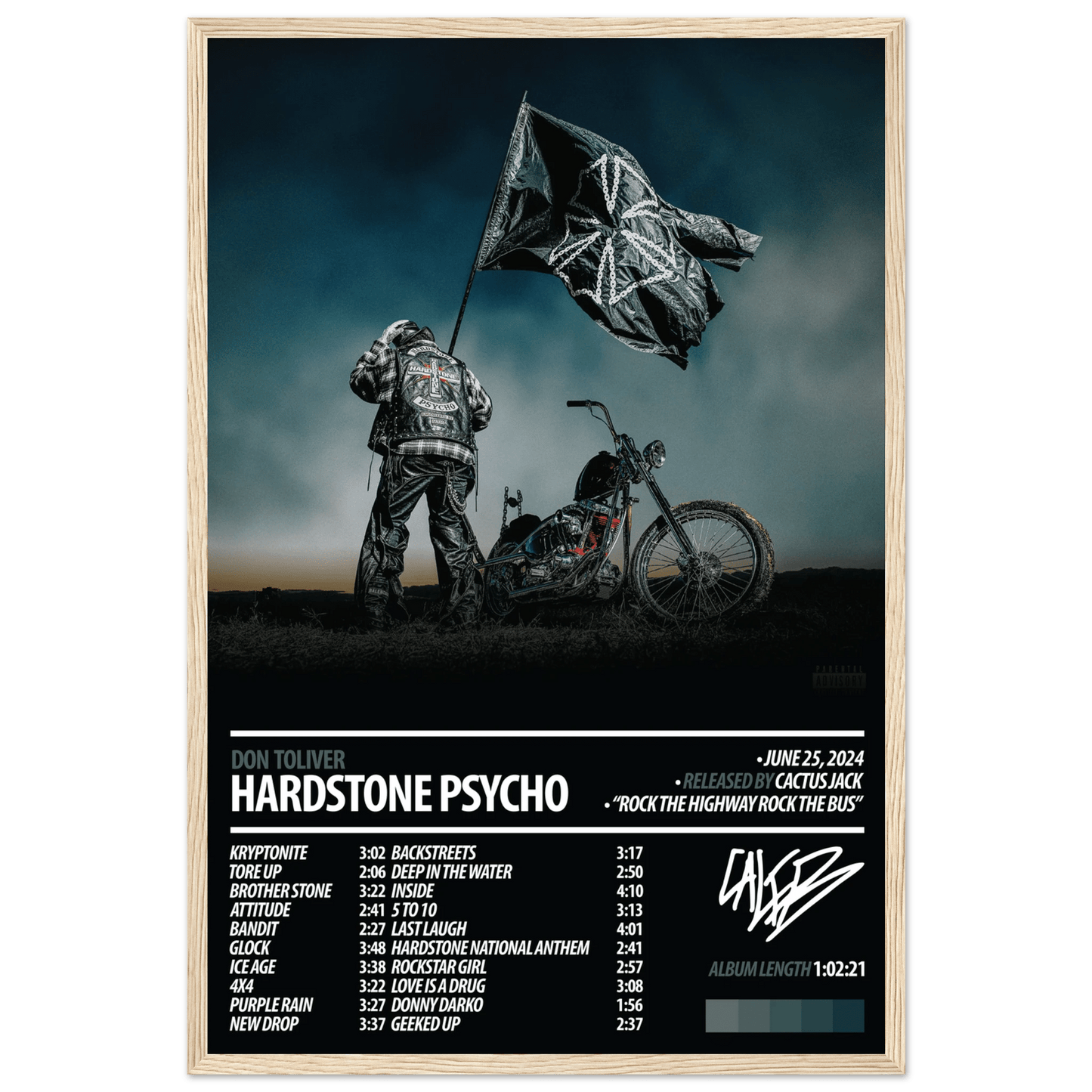 DON TOLIVER Album Poster | HARDSTONE PSYCHO - ChordPrints