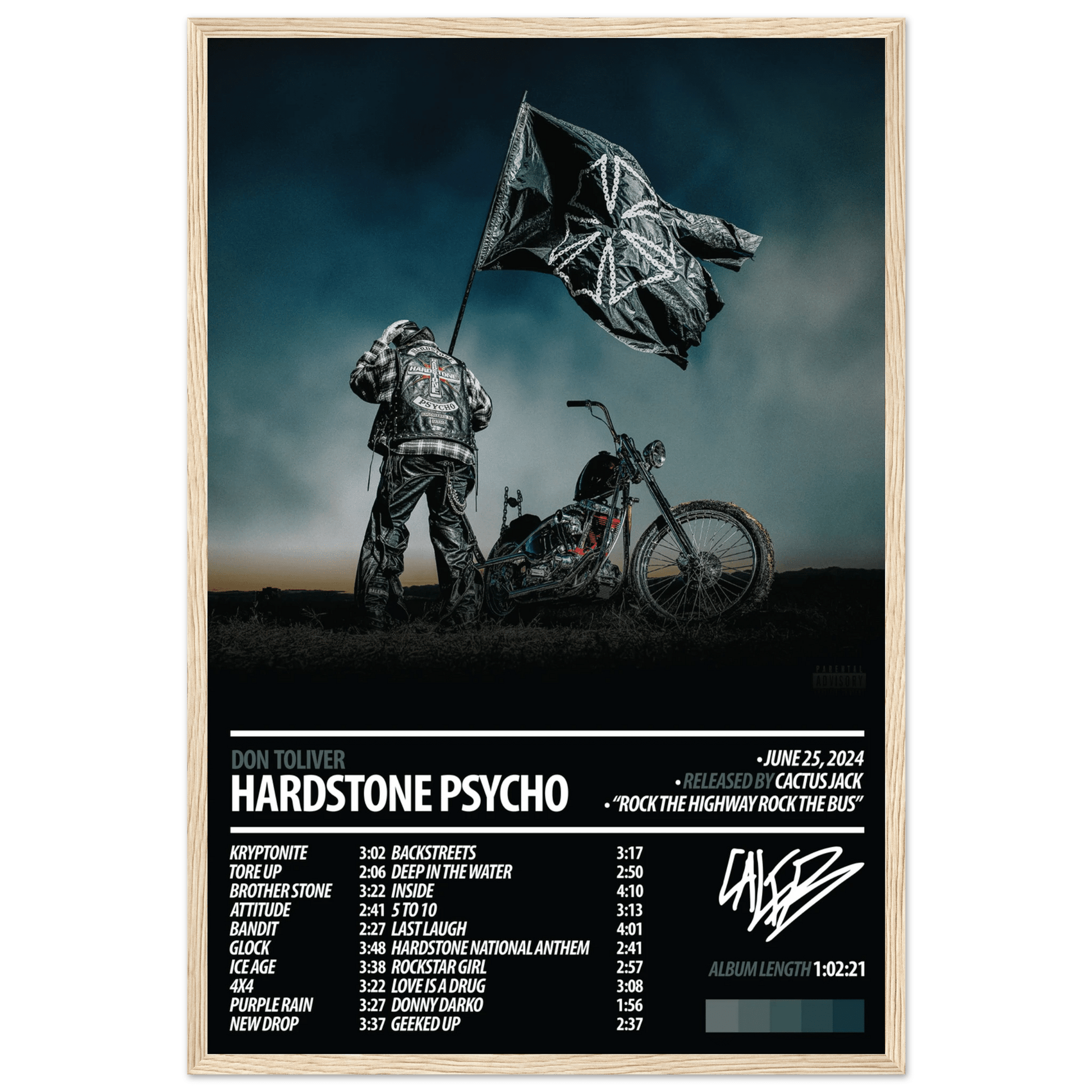 DON TOLIVER Album Poster | HARDSTONE PSYCHO - ChordPrints