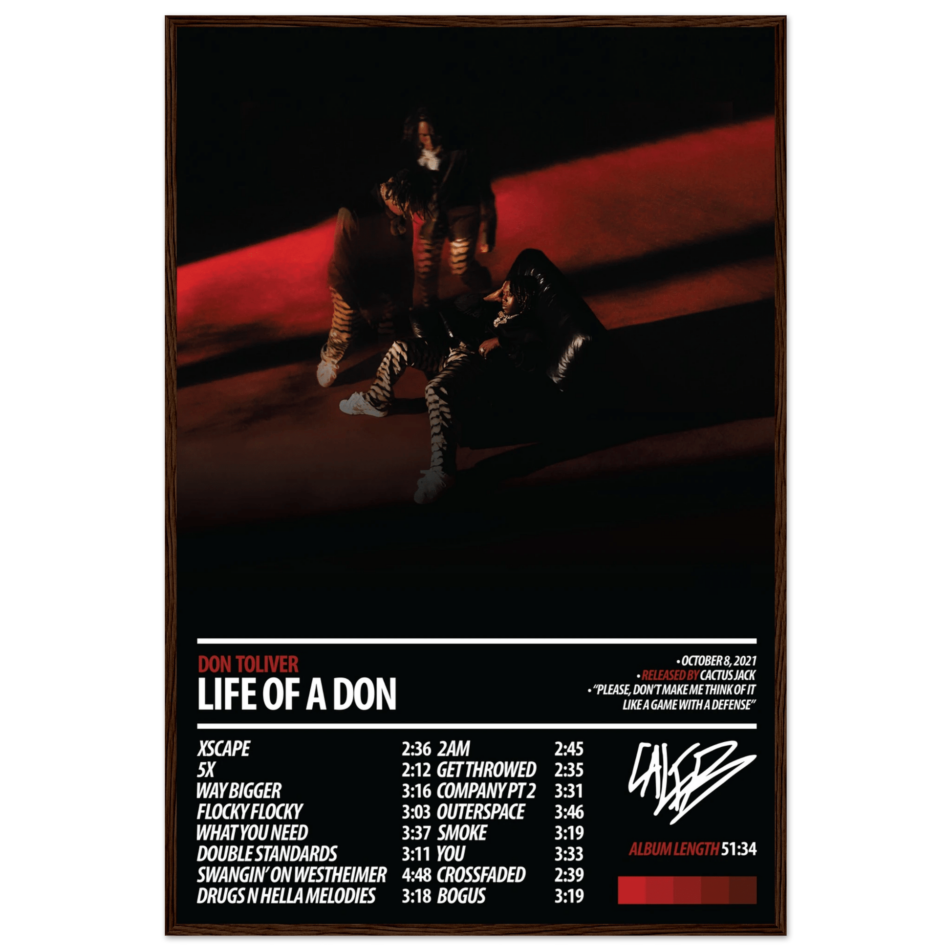 DON TOLIVER Album Poster | Life of a DON - ChordPrints