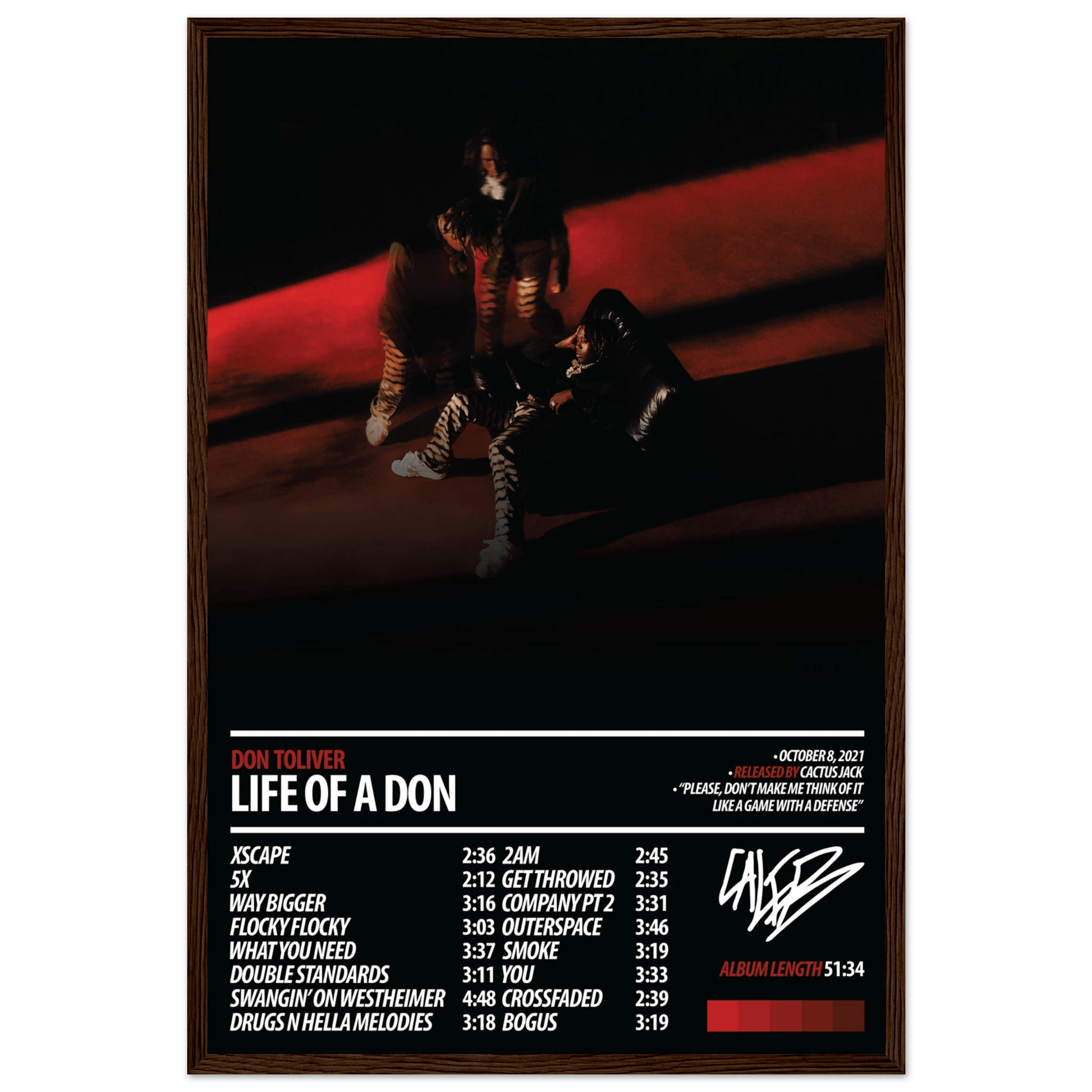DON TOLIVER Album Poster | Life of a DON - ChordPrints
