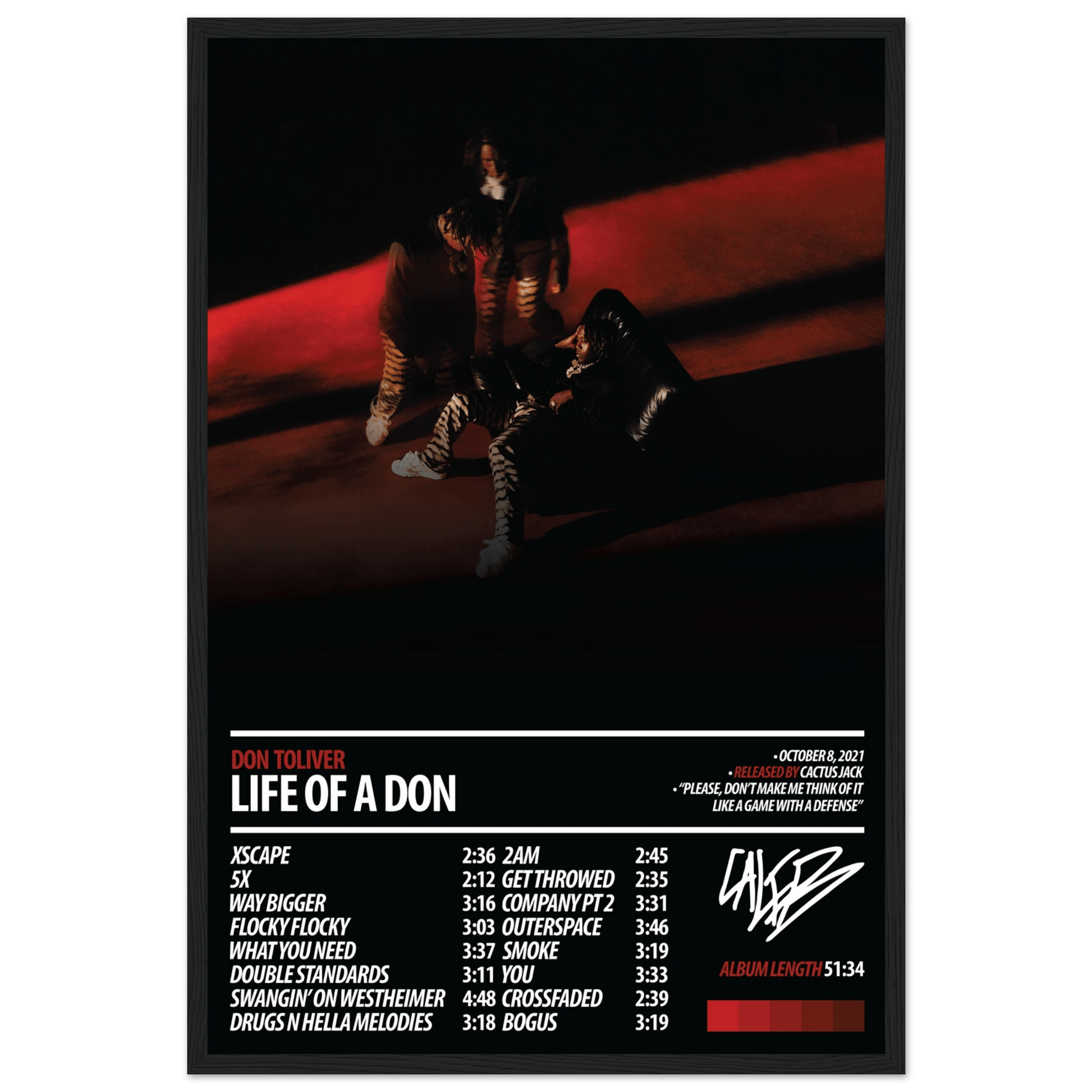 DON TOLIVER Album Poster | Life of a DON - ChordPrints