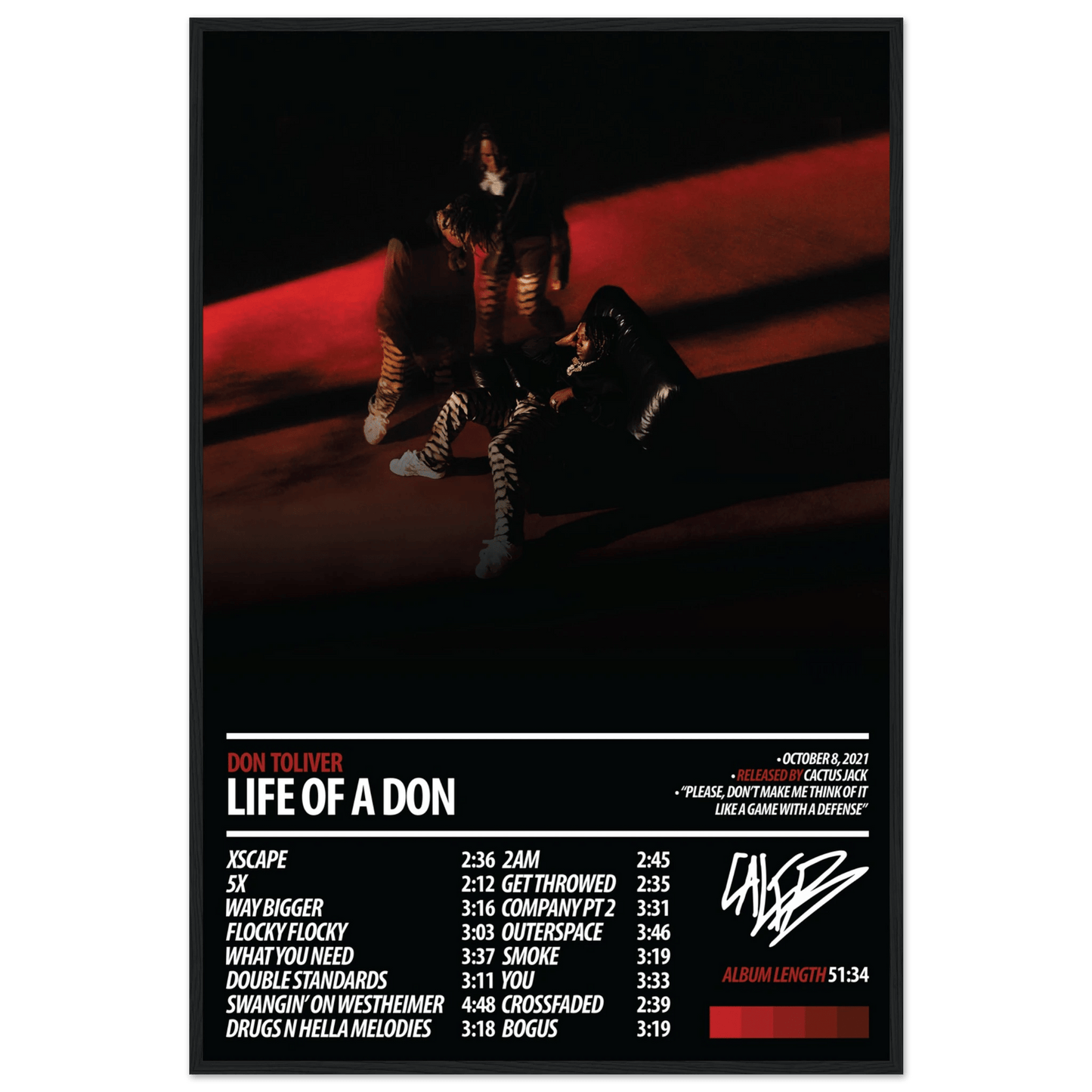 DON TOLIVER Album Poster | Life of a DON - ChordPrints