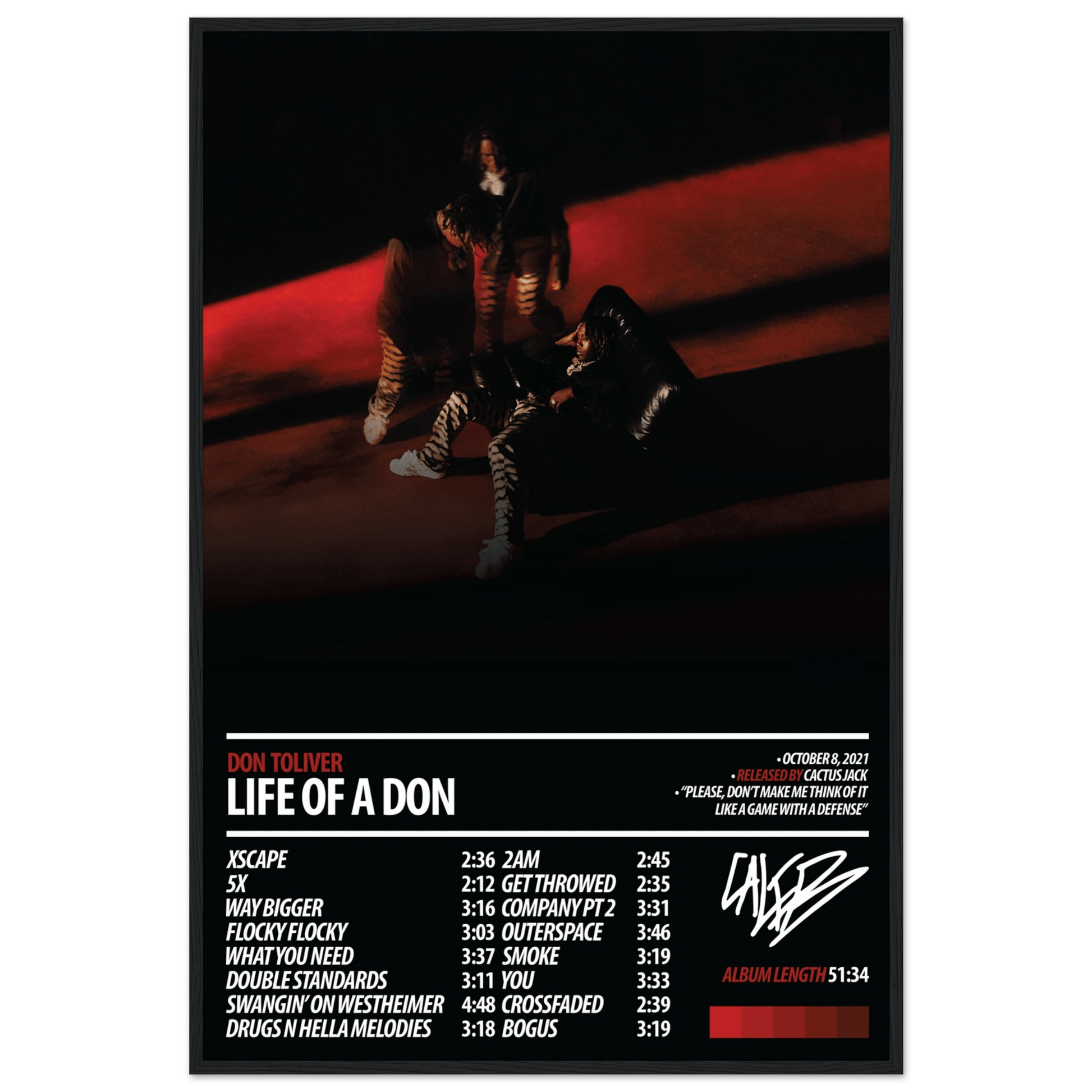 DON TOLIVER Album Poster | Life of a DON - ChordPrints