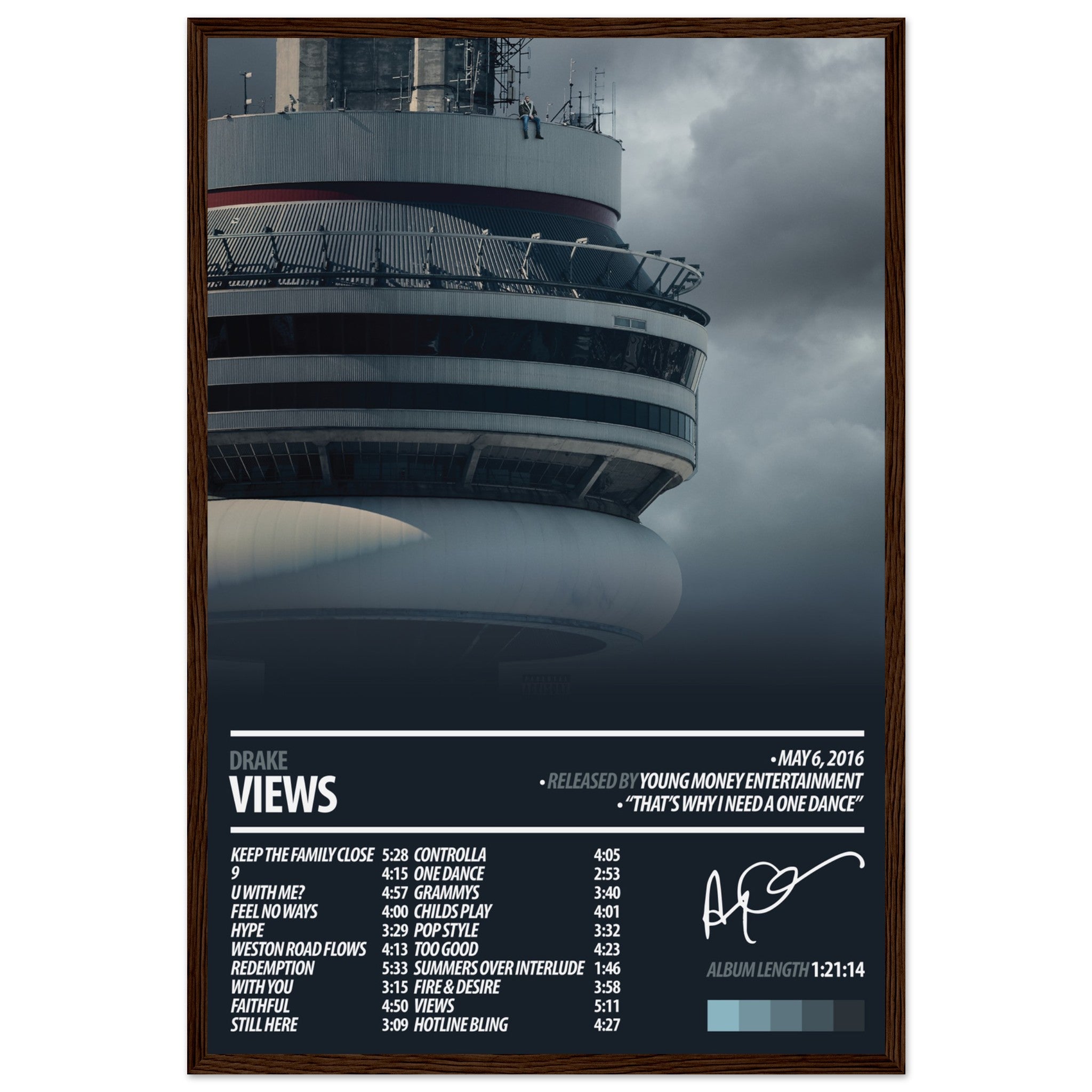 DRAKE Album Poster | Views – ChordPrints