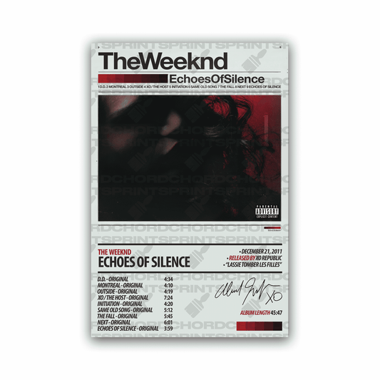 THE WEEKND Album Poster | Echoes Of Silence