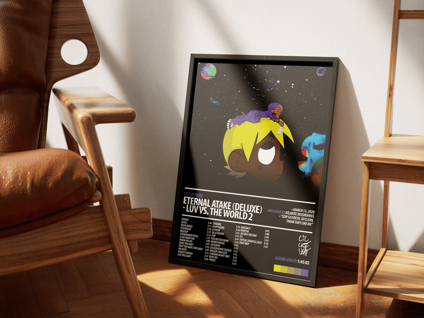 LIL UZI VERT Album Poster | Eternal Atake (Deluxe) - LUV VS. The World 2