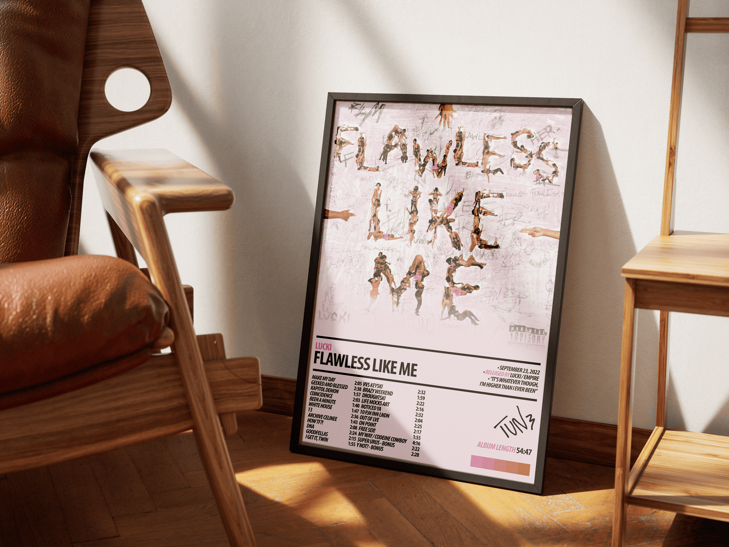 LUCKI Album Poster | FLAWLESS LIKE ME