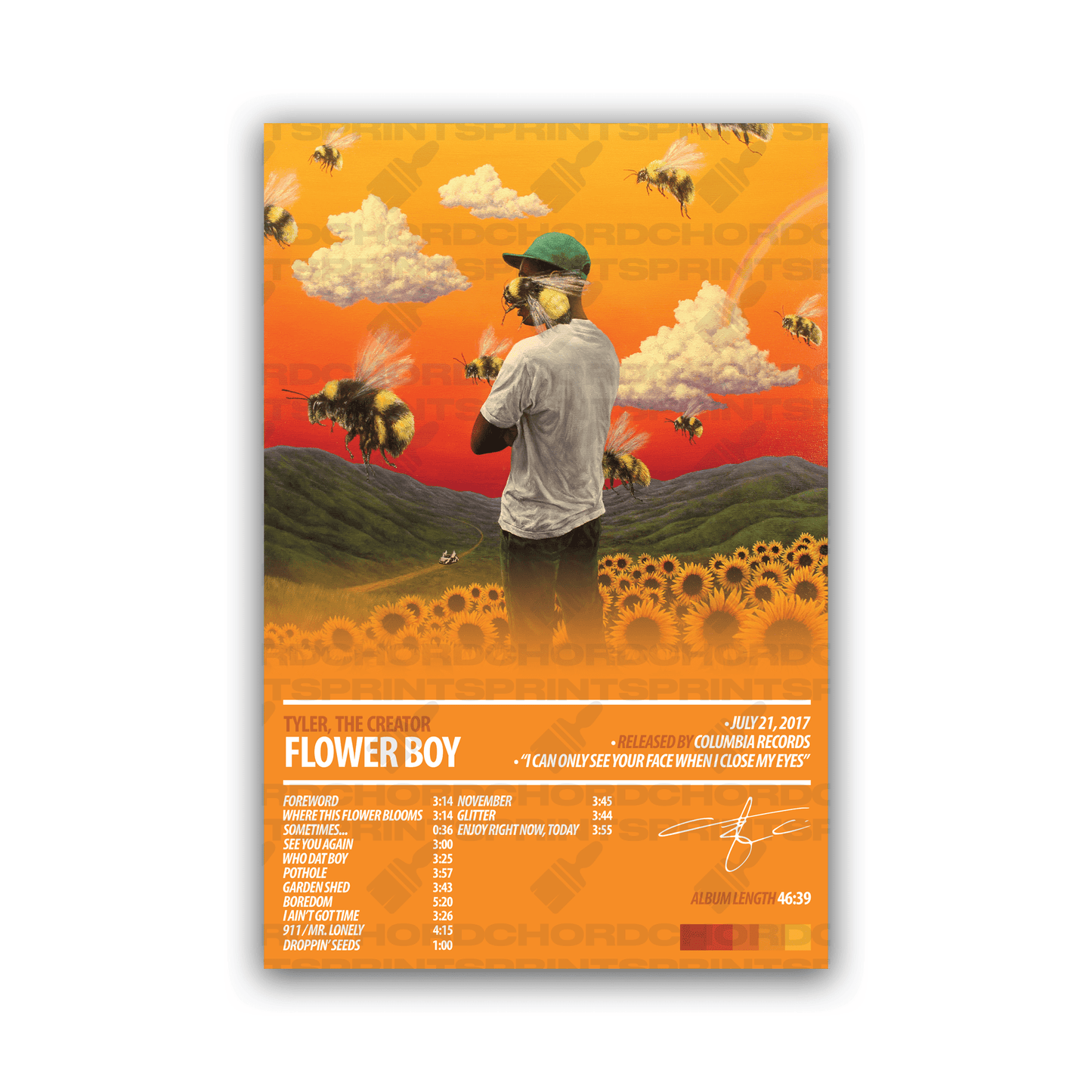 TYLER, THE CREATOR Album Poster | Flower Boy