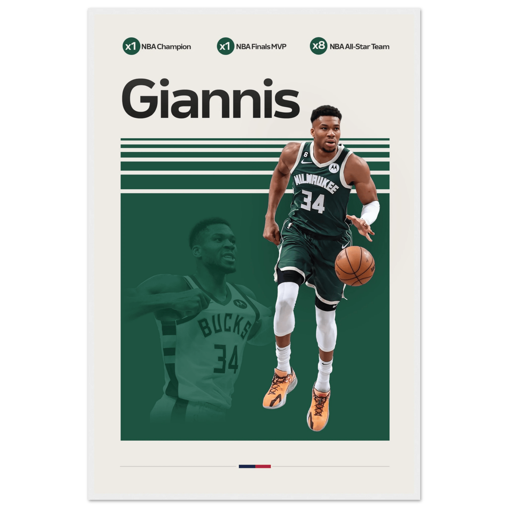 GIANNIS ANTETOKOUNMPO | BASKETBALL POSTER - ChordPrints
