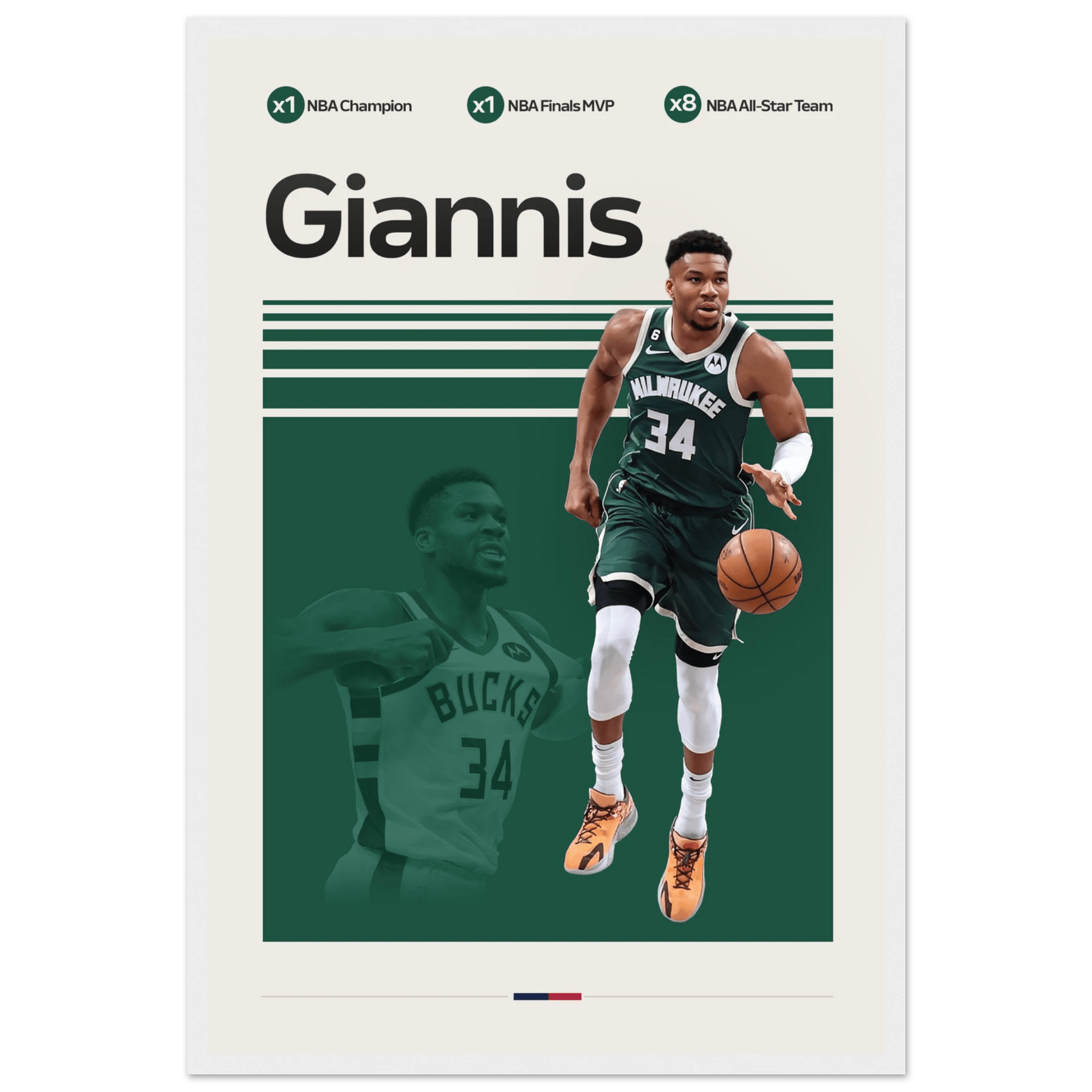 GIANNIS ANTETOKOUNMPO | BASKETBALL POSTER - ChordPrints