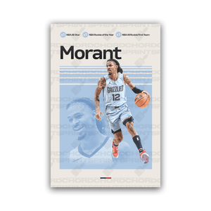 JA MORANT | BASKETBALL POSTER - ChordPrints