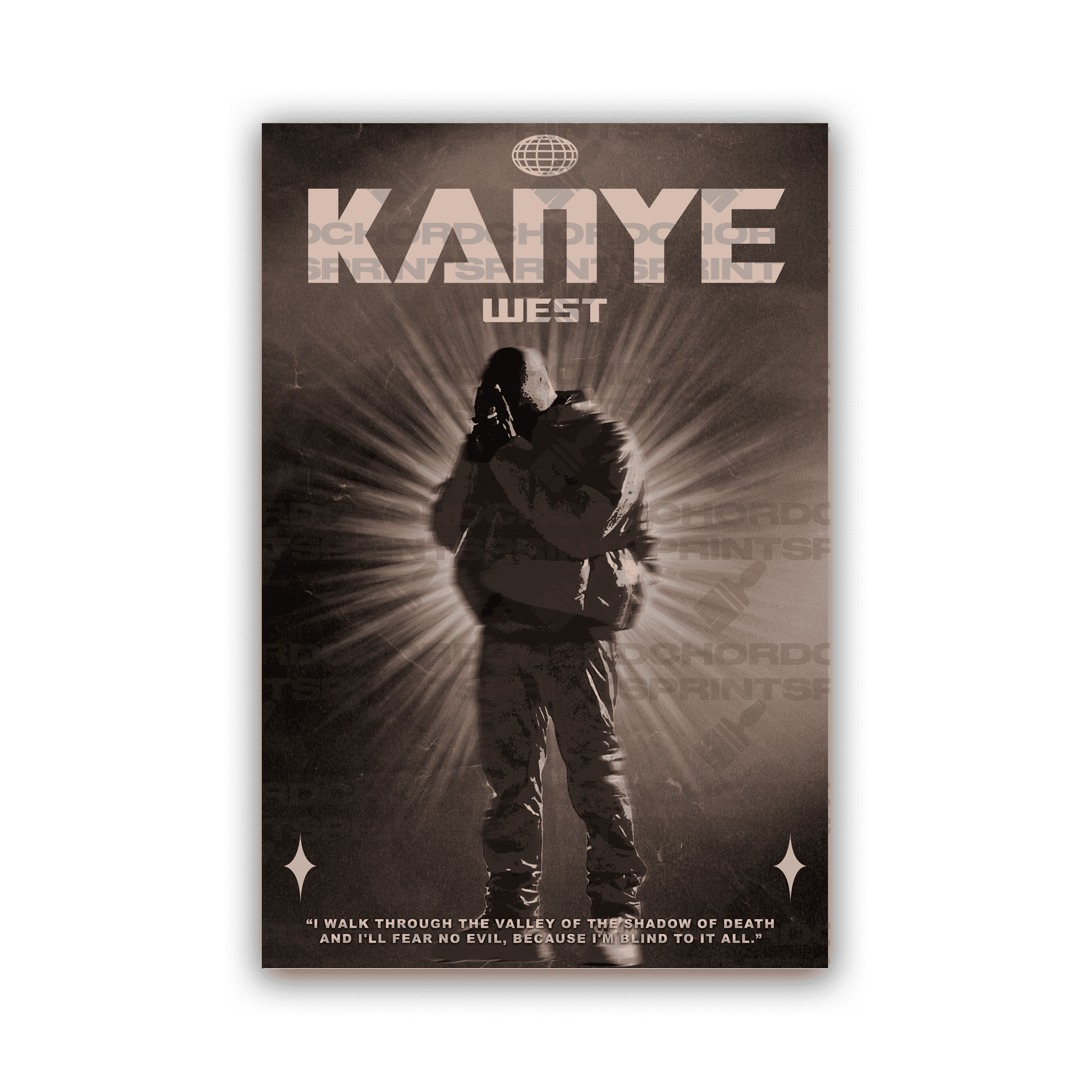 KANYE WEST AURA Poster V1 - ChordPrints