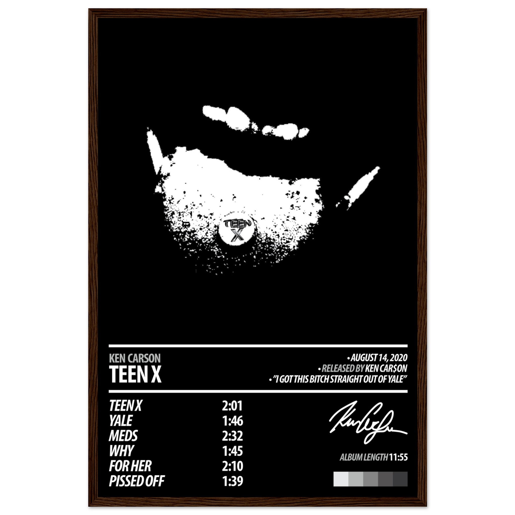 【額縁付き】 Ken Carson / TEEN X A2ポスター KEN CARSON Album Poster | Teen X – ChordPrints