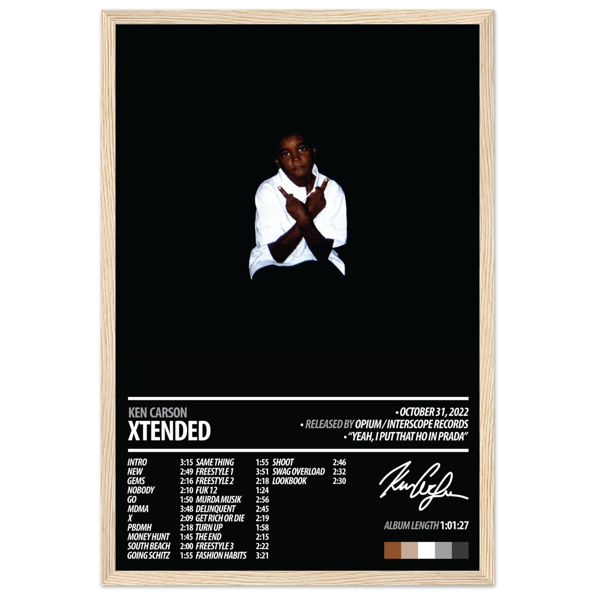 【額縁付き】 Ken Carson / TEEN X A2ポスター KEN CARSON Album Poster | Teen X – ChordPrints