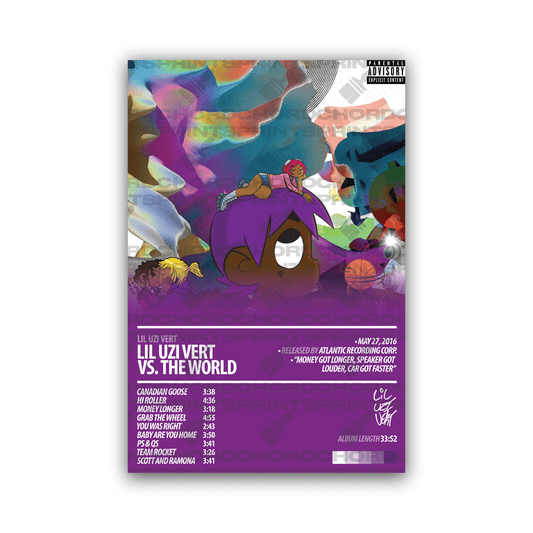 LIL UZI VERT Album Poster | Lil Uzi Vert VS. The World