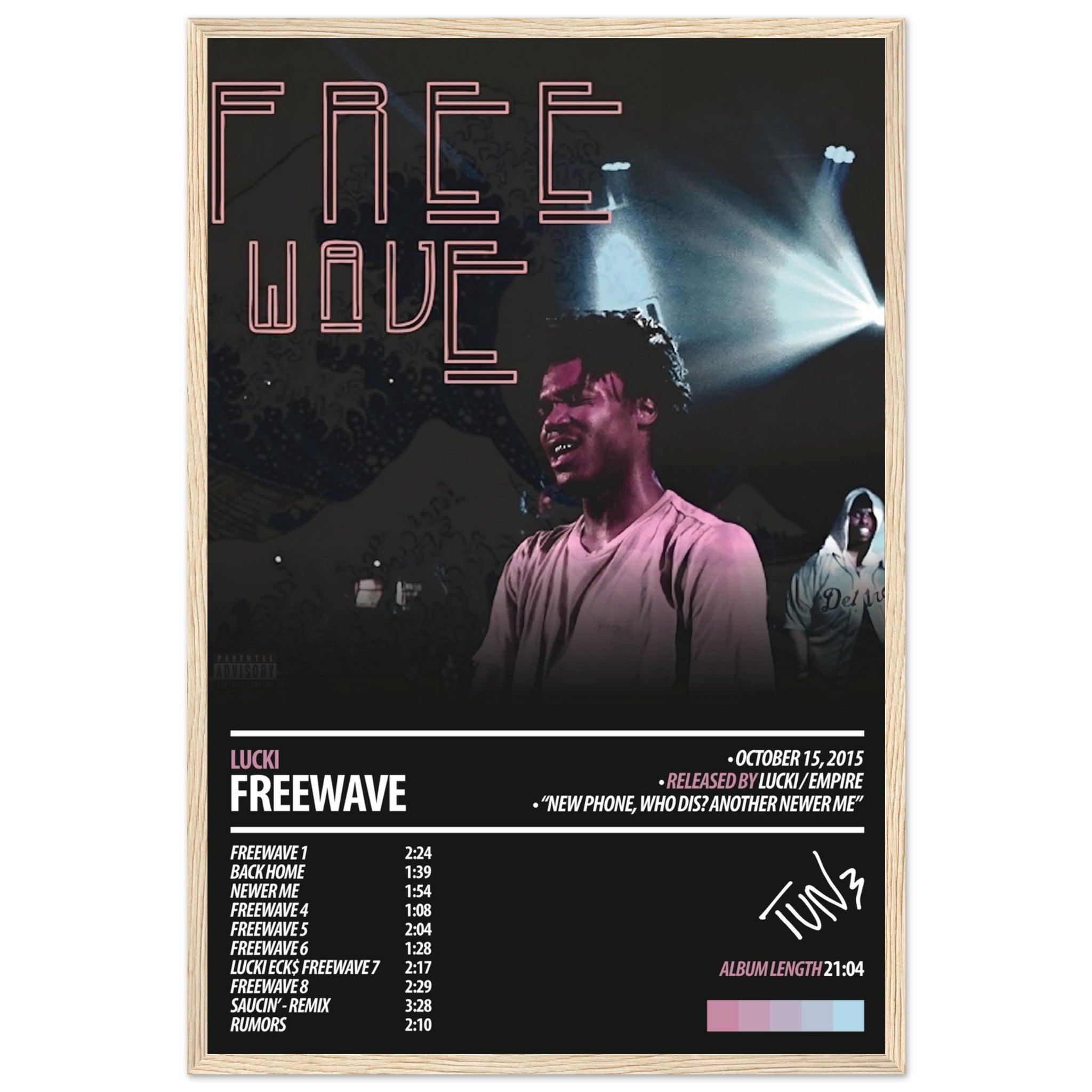 LUCKI Album Poster | Freewave – ChordPrints