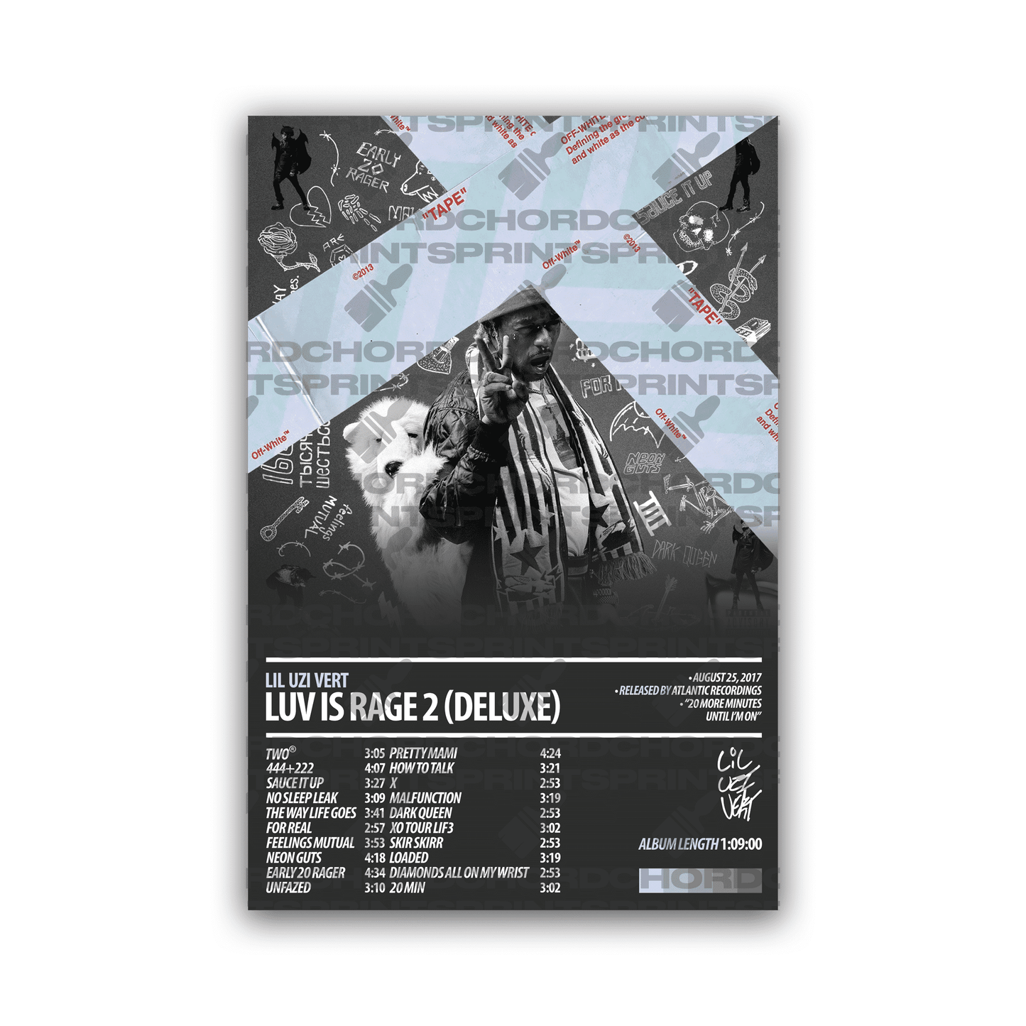 LIL UZI VERT Album Poster | Luv Is Rage 2 (DELUXE)