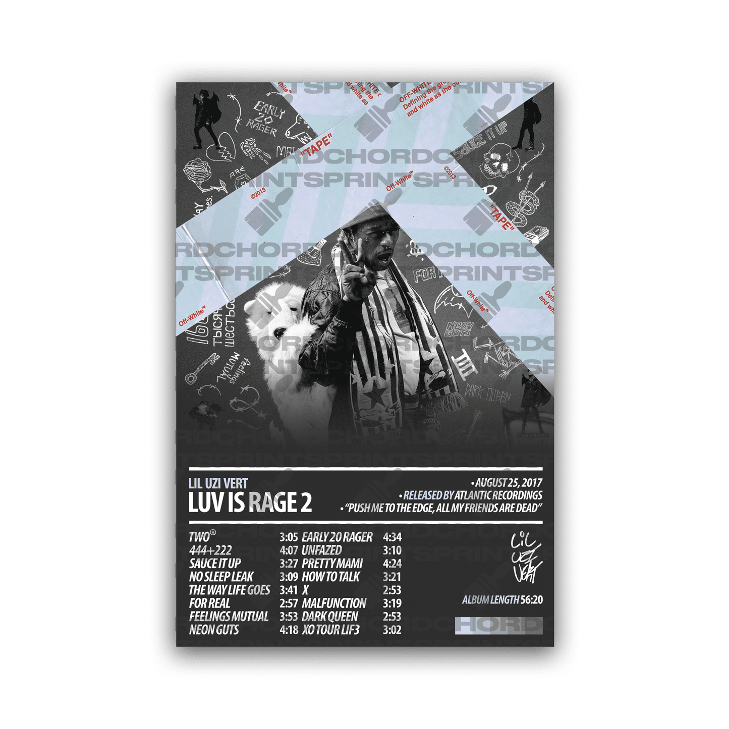 LIL UZI VERT Album Poster | Luv Is Rage 2